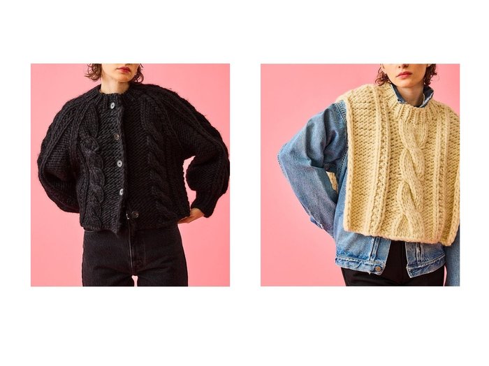 【手編みの立体感が装いを引き立てる 主役級カーディガンとニットベスト】Oblada(オブラダ)の通販 おすすめ人気トレンドファッション通販アイテム 人気、トレンドファッション・服の通販 founy(ファニー) ファッション Fashion レディースファッション Fashion for Women トップス・カットソー Cut & Sew Tops ニット Knit Tops & Sweaters カーディガン・羽織り Layered Style Cardigans アウター Coat / Outerwear Collection レディースジャケット・軽アウター Jackets カーディガン Cardigan, Knitwear シンプル Simple, Minimal 手編み Hand-Knitted, Handmade Knit 新作・新入荷 New Arrivals / New In |ID:crp329100000226328