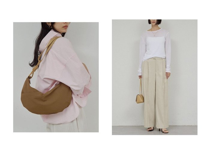 【はっ水加工で使いやすいナイロンクロスボディと、軽やかツイードが魅力のダブルタックパンツで広がる洗練カジュアル】GALLARDAGALANTE(ガリャルダガランテ)の通販 おすすめ人気トレンドファッション通販アイテム 人気、トレンドファッション・服の通販 founy(ファニー) ファッション Fashion レディースファッション Fashion for Women セットアップ Matching Sets レディースパンツ・ボトムス Pants & Trousers / Bottoms パンツ Pants & Trousers 2026年 2026 夏 Summer 春 Spring S/S・春夏 SS, Spring/Summer, Warm Season |ID:crp329100000226348