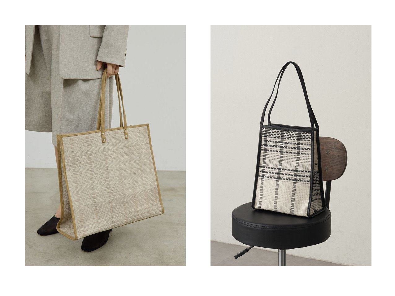 【はっ水加工で使いやすいナイロンクロスボディと、軽やかツイードが魅力のダブルタックパンツで広がる洗練カジュアル】GALLARDAGALANTE(ガリャルダガランテ)の通販
 おすすめ人気トレンドファッション通販アイテム インテリア・キッズ・メンズ・レディースファッション・服の通販 founy(ファニー) 　ファッション　Fashion　レディースファッション　Fashion for Women　バッグ　Bags　2026年　2026　トリミング　Trimming, Decorative Edge　ファブリック　Fabric, Textile　ラップ　Wrap, Wrap Design　夏　Summer　春　Spring　S/S・春夏　SS, Spring/Summer, Warm Season　ブラック系　Black　ベージュ系　Beige　|ID:crp329100000226349