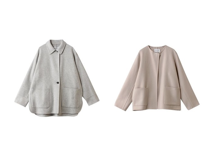 【BEIGE,/ベイジ,】のPAYSON(ペイソン)/ウールリバーオーバーサイズステンカラーコート&PAYSON(ペイソン)/ウールリバーノーカラーショートコート おすすめ人気トレンドファッション通販アイテム 人気、トレンドファッション・服の通販 founy(ファニー) ファッション Fashion レディースファッション Fashion for Women アウター Coat / Outerwear Collection コート・ロングコート・ピーコート Long Coats, Peacoats & More 2026年 2026 ロング Long, Long-Length 夏 Summer 春 Spring S/S・春夏 SS, Spring/Summer, Warm Season |ID:crp329100000226350