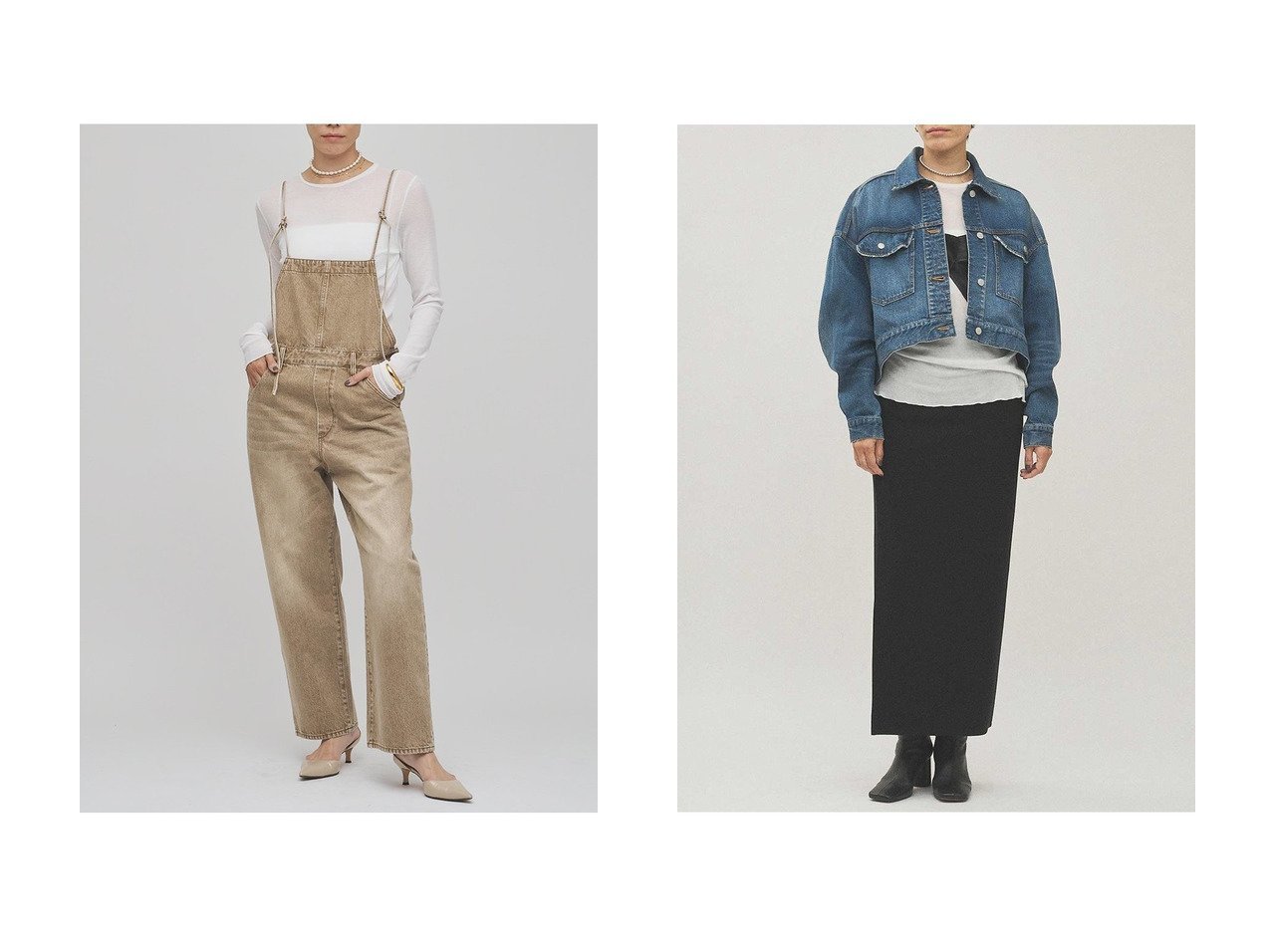 【ワイドシルエットのGジャンと、色落ちが映えるデニムオールインワンで楽しむ大人の洗練カジュアル】Whim Gazette(ウィムガゼット)の通販
 おすすめ人気トレンドファッション通販アイテム インテリア・キッズ・メンズ・レディースファッション・服の通販 founy(ファニー) 　ファッション　Fashion　レディースファッション　Fashion for Women　アウター　Coat / Outerwear Collection　レディースジャケット・軽アウター　Jackets　パンツ　Pants & Trousers　2026年　2026　コンパクト　Compact, Small Size　ショート　Short, Short Length　ジャケット　Jacket, Outerwear　ダメージ　Distressed, Destroyed　デニム　Denim, Jeans Material　バランス　Balance, Style Balance　ベーシック　Basic, Essential　ワイド　Wide, Wide Fit　ヴィンテージ　Vintage Style　夏　Summer　春　Spring　S/S・春夏　SS, Spring/Summer, Warm Season　インディゴ　Indigo Denim　ストレート　Straight, Straight Cut　ブリーチ　Bleach, Washed Finish　ユーズド　Used, Vintage-Look　ブルー系　Blue　|ID:crp329100000226364