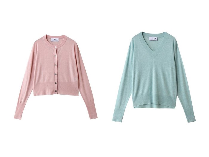 【ほのかな透け感が上品に映えるエアセーター、カーディガンとVネックで楽しむ大人のシンプルニット】three dots(スリー ドッツ)の通販
 おすすめ人気トレンドファッション通販アイテム 人気、トレンドファッション・服の通販 founy(ファニー) ファッション Fashion レディースファッション Fashion for Women トップス・カットソー Cut & Sew Tops ニット Knit Tops & Sweaters カーディガン・羽織り Layered Style Cardigans カジュアルプルオーバー・ニットトップス Pullovers & Knit Tops / Casual Pullovers Vネックトップス V-Neck Tops / V-Cut Neckline Shirts 2026年 2026 おすすめ Recommended / Our Picks カーディガン Cardigan, Knitwear コンパクト Compact, Small Size ショート Short, Short Length シンプル Simple, Minimal セーター Sweater, Knitwear トレンド Trend, Trending Now ボトム Bottoms, Lower Wear ワイド Wide, Wide Fit エレガント 上品 Elegant 夏 Summer 春 Spring S/S・春夏 SS, Spring/Summer, Warm Season |ID:crp329100000226370