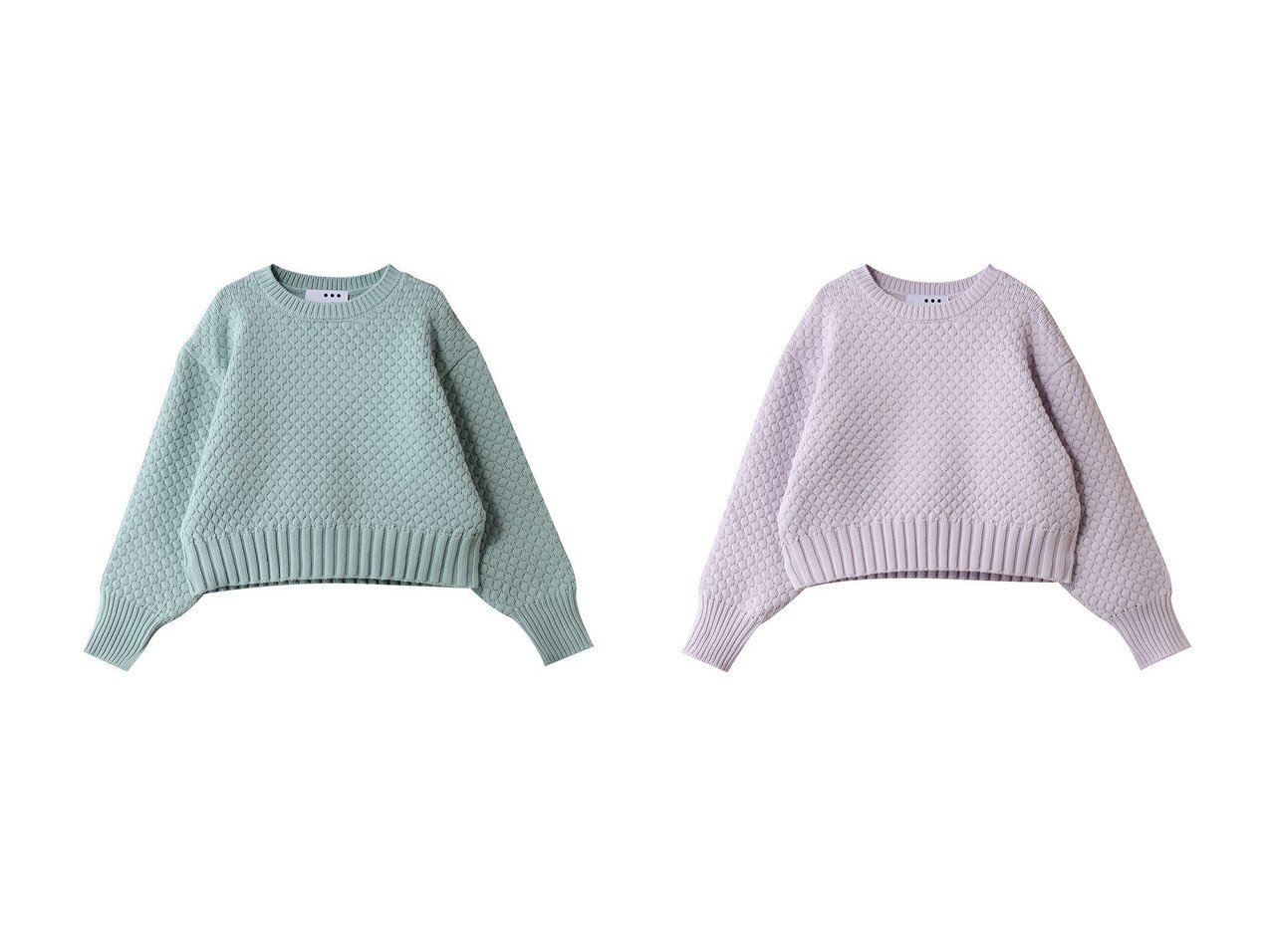 【凹凸感のある編み地が主役になる、丸みシルエットで上品に着映えるポップコーンプルオーバー】three dots(スリー ドッツ)の通販
 おすすめ人気トレンドファッション通販アイテム インテリア・キッズ・メンズ・レディースファッション・服の通販 founy(ファニー) 　ファッション　Fashion　レディースファッション　Fashion for Women　トップス・カットソー　Cut & Sew Tops　ニット　Knit Tops & Sweaters　カジュアルプルオーバー・ニットトップス　Pullovers & Knit Tops / Casual Pullovers　2026年　2026　エレガント 上品　Elegant　シンプル　Simple, Minimal　セーター　Sweater, Knitwear　ボトム　Bottoms, Lower Wear　夏　Summer　春　Spring　S/S・春夏　SS, Spring/Summer, Warm Season　ホワイト系　White　パープル系　Purple　ブルー系　Blue　|ID:crp329100000226371