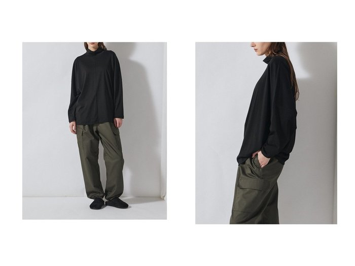 【ハイゲージ編みのなめらかな肌触りで着まわしやすい、シルキータッチのハイネックカットソー】FLORENT(フローレント)の通販
 おすすめ人気トレンドファッション通販アイテム 人気、トレンドファッション・服の通販 founy(ファニー) ファッション Fashion レディースファッション Fashion for Women トップス・カットソー Cut & Sew Tops シャツ・ブラウス・オフィスカジュアル Elegant Blouses & Button-Ups ロングTシャツ・Tシャツ Longline T-Shirts & Tees カットソー・ベーシックTシャツ Cut-and-Sewn Tops / Stretch Tees & Basics 2026年 2026 インナー Innerwear カットソー Cut and Sewn Top ジャケット Jacket, Outerwear スリーブ Sleeve, Long Sleeve / Short Sleeve スーピマ Supima, Premium Cotton ロング Long, Long-Length 夏 Summer 春 Spring S/S・春夏 SS, Spring/Summer, Warm Season |ID:crp329100000226386