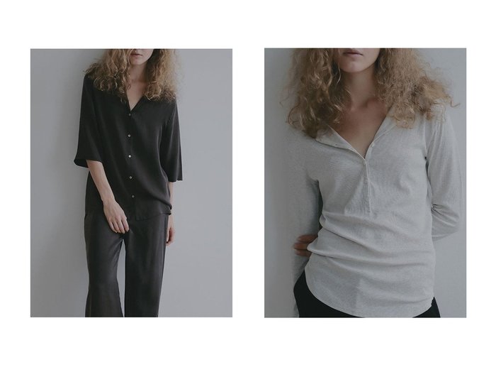 上品な落ち感が魅力のキュプラオープンネックシャツと軽やかな透け感を楽しむヘンリーネックシアープルオーバーの春夏トップスETRE TOKYO(エトレトウキョウ)の通販
おすすめ人気トレンドファッション通販アイテム 人気、トレンドファッション・服の通販 founy(ファニー) ファッション Fashion レディースファッション Fashion for Women トップス・カットソー Cut & Sew Tops シャツ・ブラウス・オフィスカジュアル Elegant Blouses & Button-Ups ロングTシャツ・Tシャツ Longline T-Shirts & Tees カジュアルプルオーバー・ニットトップス Pullovers & Knit Tops / Casual Pullovers カットソー・ベーシックTシャツ Cut-and-Sewn Tops / Stretch Tees & Basics 春 Spring キュプラ Cupro, Eco Fabric ショート Short, Short Length ジャケット Jacket, Outerwear スタイリッシュ Stylish, Fashionable スリーブ Sleeve, Long Sleeve / Short Sleeve セットアップ Set-Up, Coordinated Outfit とろみ Fluid, Flowy Fabric デコルテ Décolleté, Neckline なめらか Smooth, Silky Texture フロント Front, Front Design ベーシック Basic, Essential ボトム Bottoms, Lower Wear ワイド Wide, Wide Fit S/S・春夏 SS, Spring/Summer, Warm Season 夏 Summer エレガント 上品 Elegant 2026年 2026 シアー Sheer, See-Through シンプル Simple, Minimal テレコ Ribbed, Rib Stitch フィット Fit, Slim Fit ロング Long, Long-Length |ID:crp329100000226389