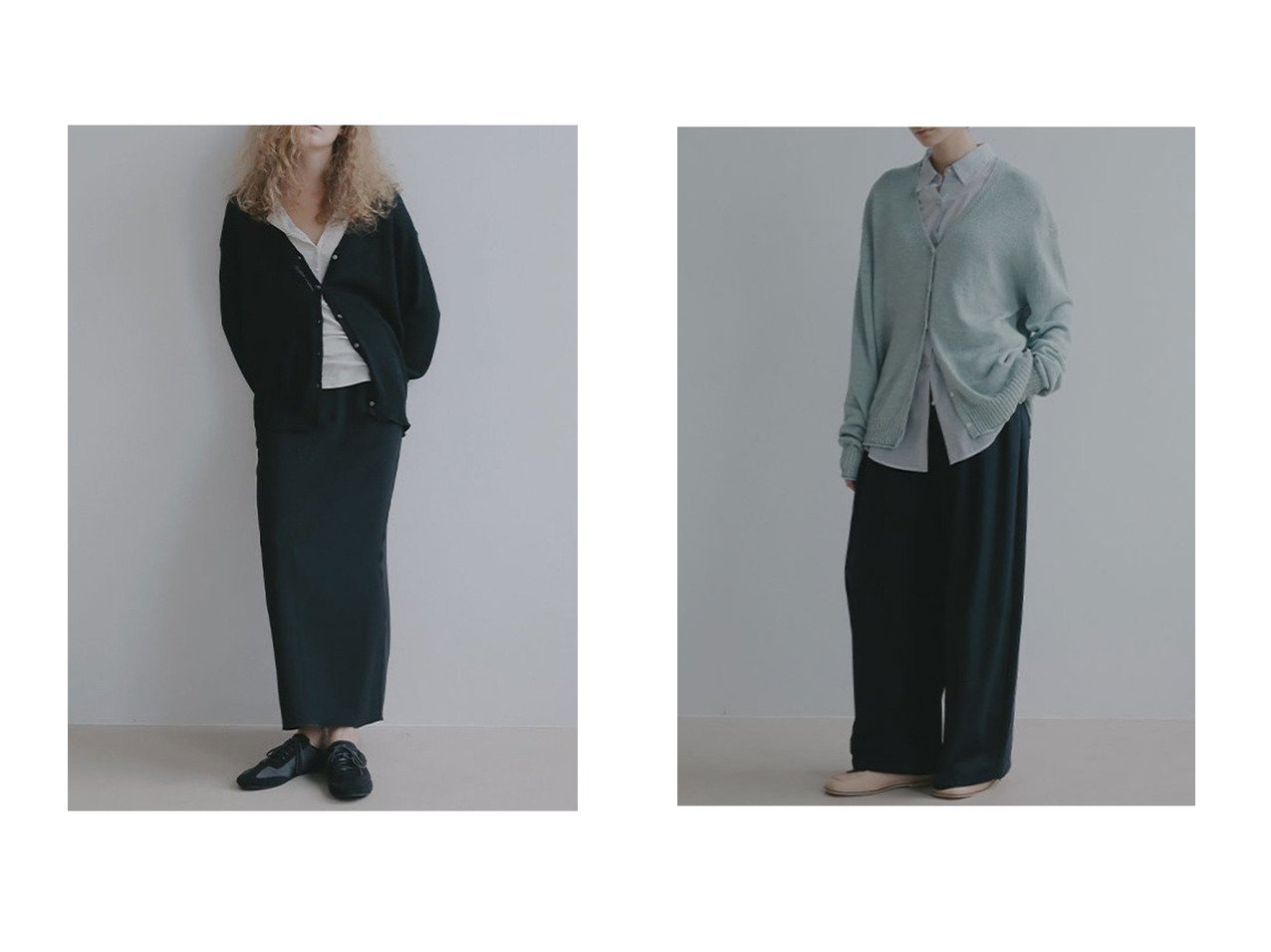 立体的なカーブラインが映えるソフトコットンタックパンツとクリーンな縦ラインを描くダブルフェイスIラインスカートの上質ボトムス　ETRE TOKYO(エトレトウキョウ)の通販
 おすすめ人気トレンドファッション通販アイテム インテリア・キッズ・メンズ・レディースファッション・服の通販 founy(ファニー) 　ファッション　Fashion　レディースファッション　Fashion for Women　スカート　Skirts　ロングスカート　Long Skirts / Maxi & Midi Skirts　パンツ　Pants & Trousers　春　Spring　カットソー　Cut and Sewn Top　シンプル　Simple, Minimal　ジャケット　Jacket, Outerwear　タンク　Tank Top, Sleeveless Top　ダブル　Double, Double-Breasted　フェイス　Face, Facial Design　フロント　Front, Front Design　ループ　Loop, Loop Knit　ロング　Long, Long-Length　S/S・春夏　SS, Spring/Summer, Warm Season　夏　Summer　エレガント 上品　Elegant　2026年　2026　イエロー系　Yellow　ブラック系　Black　ホワイト系　White　ベージュ系　Beige　ブルー系　Blue　|ID:crp329100000226391