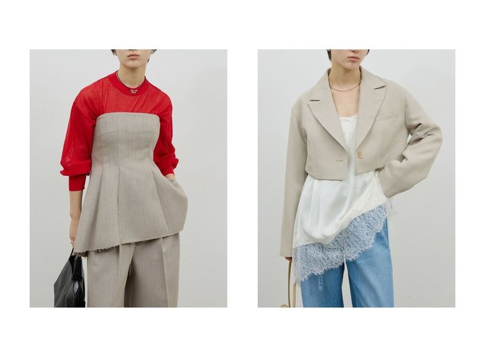 クロップド丈で洗練された印象を叶えるジャケットと立体感を添えるダブルクロスビスチェで楽しむトレンドレイヤードGALLARDAGALANTE(ガリャルダガランテ)の通販
おすすめ人気トレンドファッション通販アイテム 人気、トレンドファッション・服の通販 founy(ファニー) ファッション Fashion レディースファッション Fashion for Women トップス・カットソー Cut & Sew Tops キャミソール&ノースリーブ Camisoles & Sleeveless Tops シャツ・ブラウス・オフィスカジュアル Elegant Blouses & Button-Ups ビスチェ Bustiers & Corset Tops / Layered Bustier Style アウター Coat / Outerwear Collection レディースジャケット・軽アウター Jackets セットアップ Set-Up, Coordinated Outfit タートル Turtleneck, Turtle Collar ノースリーブ Sleeveless, No-Sleeve ビスチェ Bustier, Corset Top ペプラム Peplum, Flared Hem 新作・新入荷 New Arrivals / New In |ID:crp329100000226392