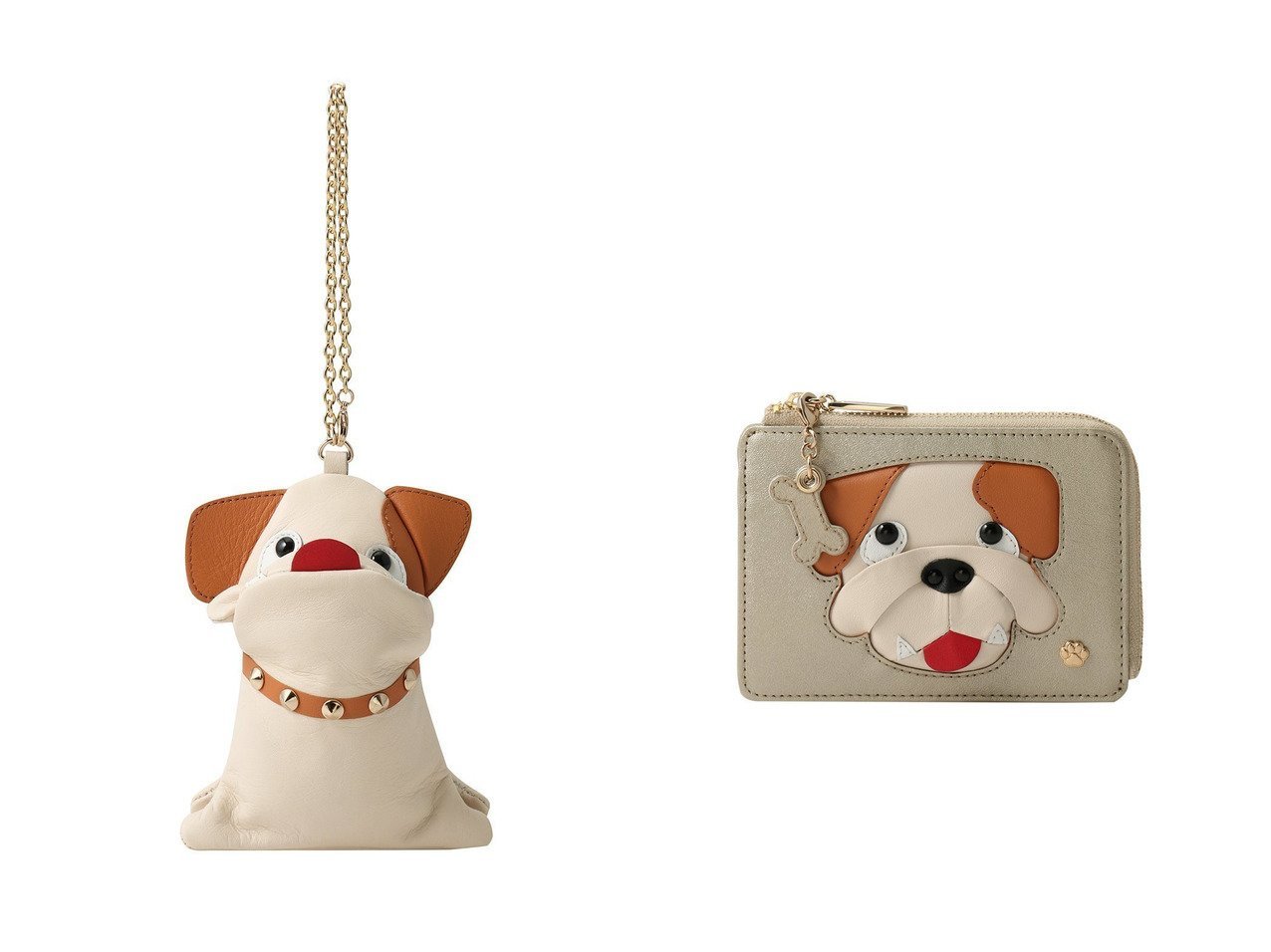 【ユーモアと上質感を添える】ブルドッグモチーフのレザーポーチとフラグメントケースで楽しむ大人の遊び心 MUVEIL(ミュベール)の通販
 おすすめ人気トレンドファッション通販アイテム インテリア・キッズ・メンズ・レディースファッション・服の通販 founy(ファニー) 　ファッション　Fashion　レディースファッション　Fashion for Women　ポーチ&ミニバッグ　Pouches & Mini Bags　ミニ財布・二つ折り財布　Wallets & Card Cases　2026年　2026　スタッズ　Studs, Metal Accents　チャーム　Charm, Pendant　ポーチ　Pouch, Small Case　モチーフ　Motif, Design Theme　夏　Summer　春　Spring　S/S・春夏　SS, Spring/Summer, Warm Season　おすすめ　Recommended / Our Picks　ギフト プレゼント　Gift / Present　コンパクト　Compact, Small Size　ボックス　Boxy, Box Shape　ポケット　Pocket, Pocket Detail　財布　Wallet, Purse　ホワイト系　White　シルバー系　Silver　|ID:crp329100000226400