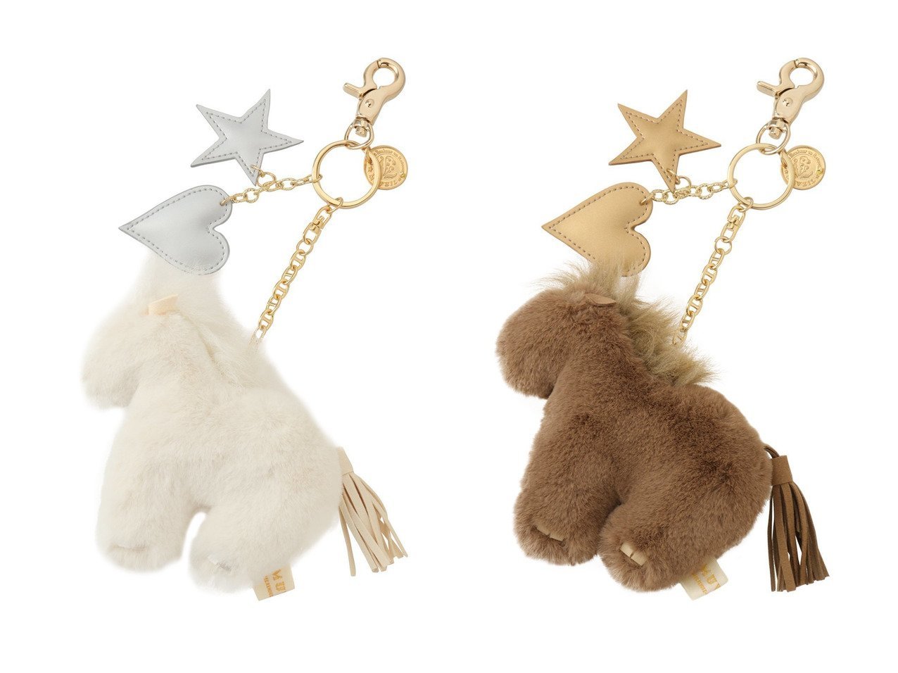 【愛らしさと上品さを添える】フェイクファーのホースチャームで楽しむ大人の遊び心 MUVEIL(ミュベール)の通販
 おすすめ人気トレンドファッション通販アイテム インテリア・キッズ・メンズ・レディースファッション・服の通販 founy(ファニー) 　ファッション　Fashion　レディースファッション　Fashion for Women　2026年　2026　おすすめ　Recommended / Our Picks　ギフト プレゼント　Gift / Present　タッセル　Tassel, Fringe　チャーム　Charm, Pendant　フェイクファー　Faux Fur, Imitation Fur　モチーフ　Motif, Design Theme　ラップ　Wrap, Wrap Design　エレガント 上品　Elegant　夏　Summer　春　Spring　S/S・春夏　SS, Spring/Summer, Warm Season　ホワイト系　White　ベージュ系　Beige　ブラック系　Black　|ID:crp329100000226402