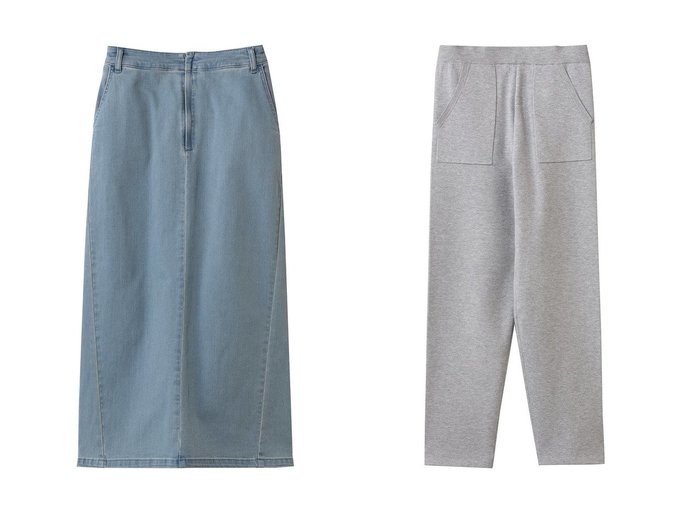 【three dots/スリー ドッツ】のデニム ペンシルスカート&パワースムースニット ジョガーパンツ おすすめ人気トレンドファッション通販アイテム 人気、トレンドファッション・服の通販 founy(ファニー) ファッション Fashion レディースファッション Fashion for Women スカート Skirts ロングスカート Long Skirts / Maxi & Midi Skirts パンツ Pants & Trousers 2026年 2026 クロップド Cropped, Short Length スニーカー Sneakers, Trainers デニム Denim, Jeans Material フィット Fit, Slim Fit ペンシル Pencil, Pencil Skirt ロング Long, Long-Length 夏 Summer 春 Spring S/S・春夏 SS, Spring/Summer, Warm Season |ID:crp329100000226413