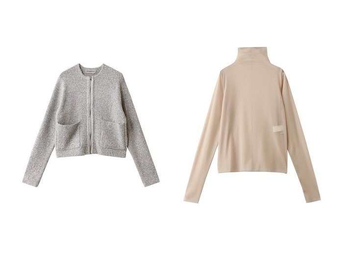 【DEPAREILLE/デパリエ】のツイードライクニットカーディガン&シフォンハイネックブラウス おすすめ人気トレンドファッション通販アイテム 人気、トレンドファッション・服の通販 founy(ファニー) ファッション Fashion レディースファッション Fashion for Women トップス・カットソー Cut & Sew Tops ニット Knit Tops & Sweaters カーディガン・羽織り Layered Style Cardigans シャツ・ブラウス・オフィスカジュアル Elegant Blouses & Button-Ups 2026年 2026 カーディガン Cardigan, Knitwear クラシカル Classical, Vintage-Inspired クラシック Classic, Timeless Style コンパクト Compact, Small Size ツイード Twill, Twill Weave トレンド Trend, Trending Now 夏 Summer 春 Spring S/S・春夏 SS, Spring/Summer, Warm Season |ID:crp329100000226417