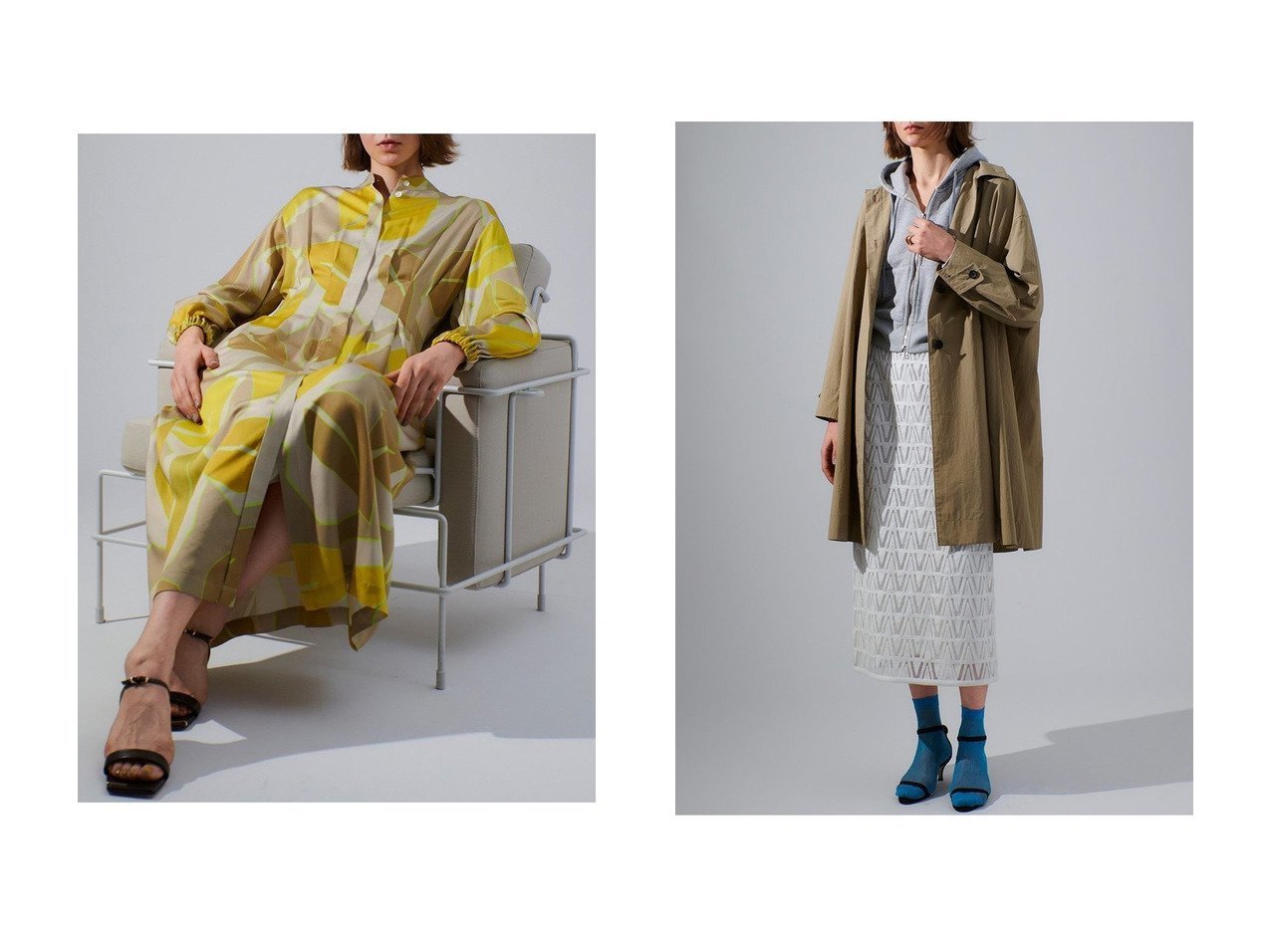 【上質カジュアルと華やぎを纏う】裏毛ジップアップパーカーとリーフプリントギャザーワンピースで楽しむ洗練スタイル allureville(アルアバイル)の通販
 おすすめ人気トレンドファッション通販アイテム インテリア・キッズ・メンズ・レディースファッション・服の通販 founy(ファニー) 　ファッション　Fashion　レディースファッション　Fashion for Women　ワンピース　Dresses　チュニック　Tunic Tops & Dresses　トップス・カットソー　Cut & Sew Tops　シャツ・ブラウス・オフィスカジュアル　Elegant Blouses & Button-Ups　レディースパーカー・カジュアルフーディー　Casual Hoodies & Sweatshirts　ロングTシャツ・Tシャツ　Longline T-Shirts & Tees　スウェット・クルーネックトップス　Sweatshirts & Crewnecks / Relaxed Fit Sweat Tops　カットソー・ベーシックTシャツ　Cut-and-Sewn Tops / Stretch Tees & Basics　2026年　2026　イタリア　Italy　スタンド　Stand Collar, Upright Stand　チュニック　Tunic, Long Top　プリント　Print, Printed Pattern　モダン　Modern, Contemporary　リゾート　Resort, Vacation Style　リラックス　Relax, Relaxed Fit　リーフ　Leaf, Botanical Leaf　ロング　Long, Long-Length　エレガント 上品　Elegant　夏　Summer　春　Spring　S/S・春夏　SS, Spring/Summer, Warm Season　イエロー系　Yellow　グレー系　Gray　|ID:crp329100000226421