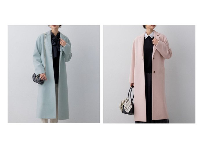 【華やぎカラーで冬を彩る】ウールモッサのチェスターコートが叶える上品で軽やかな大人アウター 23区(NIJYUSANKU)の通販
 おすすめ人気トレンドファッション通販アイテム 人気、トレンドファッション・服の通販 founy(ファニー) ファッション Fashion レディースファッション Fashion for Women アウター Coat / Outerwear Collection コート・ロングコート・ピーコート Long Coats, Peacoats & More レディースジャケット・軽アウター Jackets チェスターコート・ロング丈アウター Chester Coats / Chesterfield Long Coats 軽量 Lightweight, Ultra Light ショルダー Shoulder, Shoulder Strap ジャケット Jacket, Outerwear チェスターコート Chester Coat, Long Coat ドロップ Drop Shoulder, Dropped Style バランス Balance, Style Balance フォルム Silhouette, Form 冬 Winter / This Winter A/W・秋冬 Autumn/Winter エレガント 上品 Elegant 2025年 2025 2025-2026秋冬・A/W Autumn/Winter 2025–26 AW25–26 |ID:crp329100000226435