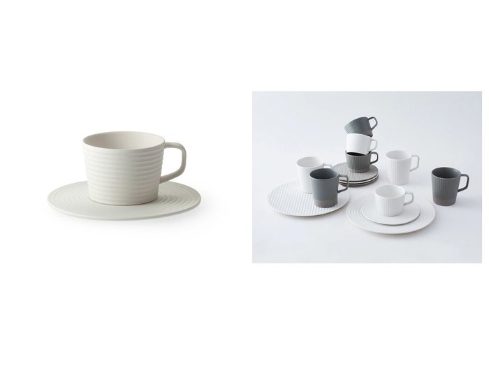 【陰影が美しい石庭モチーフ】直線と曲線の紋様を楽しむカップとソーサーのカルテット CEKITAY(セキテイ)の通販
 おすすめ人気トレンドファッション通販アイテム 人気、トレンドファッション・服の通販 founy(ファニー) ダメージ Distressed, Destroyed テーブル Table, Dining Table |ID:crp329100000226445