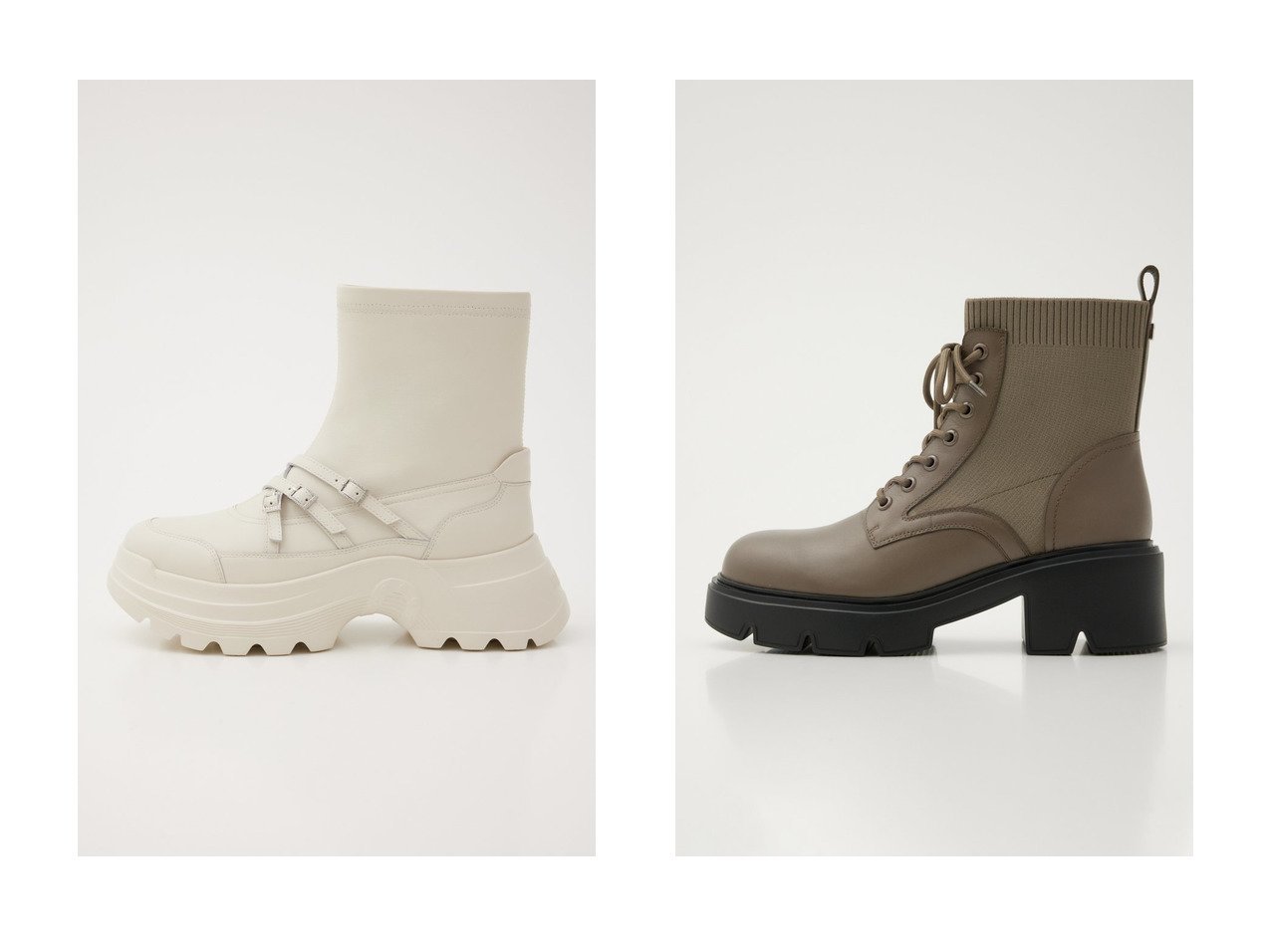 【スポーティーさとエレガンスを併せ持つベルトコンビブーツとニット素材で軽やかに履けるレースアップブーツ】STACCATO(スタッカート)の通販
 おすすめ人気トレンドファッション通販アイテム インテリア・キッズ・メンズ・レディースファッション・服の通販 founy(ファニー) 　ファッション　Fashion　レディースファッション　Fashion for Women　ベルト&ウエストマーク　Belts & Waist Accessories　ショート　Short, Short Length　トリプル　Triple, Three Layers　ライニング　Inner Lining, Inner Fabric, Lined　防寒　Cold Protection, Winter-Ready　コンビ　Combo, Combination Style　バランス　Balance, Style Balance　フェミニン　Feminine, Girly　ミドル　Middle Length, Mid Height　人気　Popular, Best Seller　軽量　Lightweight, Ultra Light　ブラック系　Black　ホワイト系　White　グリーン系　Green　|ID:crp329100000226453