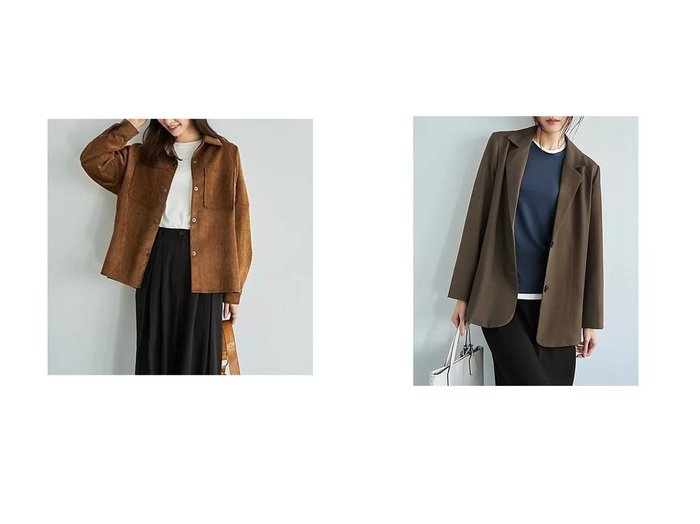 【冬の装いに品と実用性を添えるベルベット調シャツ型ジャケットとすっきり着こなせる2ボタンテーラードジャケット】STYLE DELI(スタイルデリ)の通販
 おすすめ人気トレンドファッション通販アイテム 人気、トレンドファッション・服の通販 founy(ファニー) ファッション Fashion レディースファッション Fashion for Women アウター Coat / Outerwear Collection レディースジャケット・軽アウター Jackets テーラードジャケット / 通勤・きれいめスタイル Tailored Jackets & Blazers オレンジ Orange 軽量 Lightweight, Ultra Light サロペット Overalls, Salopette シルバー Silver, Metallic Silver ジャケット Jacket, Outerwear スクエア Square, Square Shape ストレート Straight, Straight Cut スリット Slit, Slit Detail 長袖 Long Sleeve, Full Sleeve フォルム Silhouette, Form フロント Front, Front Design ブルゾン Blouson, Bomber Jacket ベルベット Velvet, Velvety ベロア Velour, Soft Velvet ポケット Pocket, Pocket Detail ロング Long, Long-Length ワイド Wide, Wide Fit 冬 Winter / This Winter シンプル Simple, Minimal スーツ Suit, Formalwear テーラード Tailored, Tailored Fit 定番 Standard, Basic Item マーブル Marble, Marble Pattern ミドル Middle Length, Mid Height |ID:crp329100000226457