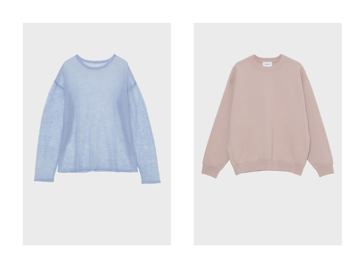 【上品な着心地で広がる大人のニットスウェットとシアーモヘアプルオーバー、レイヤードも楽しめる洗練トップス】STUNNING LURE(スタニングルアー)の通販
 おすすめ人気トレンドファッション通販アイテム インテリア・キッズ・メンズ・レディースファッション・服の通販 founy(ファニー) 　ファッション　Fashion　レディースファッション　Fashion for Women　トップス・カットソー　Cut & Sew Tops　ニット　Knit Tops & Sweaters　カジュアルプルオーバー・ニットトップス　Pullovers & Knit Tops / Casual Pullovers　シャツ・ブラウス・オフィスカジュアル　Elegant Blouses & Button-Ups　レディースパーカー・カジュアルフーディー　Casual Hoodies & Sweatshirts　ロングTシャツ・Tシャツ　Longline T-Shirts & Tees　スウェット・クルーネックトップス　Sweatshirts & Crewnecks / Relaxed Fit Sweat Tops　カットソー・ベーシックTシャツ　Cut-and-Sewn Tops / Stretch Tees & Basics　2026年　2026　インナー　Innerwear　シアー　Sheer, See-Through　ジャケット　Jacket, Outerwear　リラックス　Relax, Relaxed Fit　エレガント 上品　Elegant　夏　Summer　春　Spring　S/S・春夏　SS, Spring/Summer, Warm Season　ホワイト系　White　レッド系　Red　ブルー系　Blue　グリーン系　Green　イエロー系　Yellow　グレー系　Gray　|ID:crp329100000226466