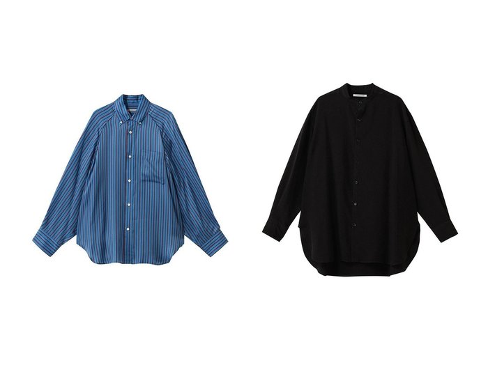 【華やかなストライプで装いが決まるボタンダウンシャツと、着こなしに変化を添えるデタッチャブルデザインシャツ】martinique(マルティニーク)の通販
 おすすめ人気トレンドファッション通販アイテム 人気、トレンドファッション・服の通販 founy(ファニー) ファッション Fashion レディースファッション Fashion for Women トップス・カットソー Cut & Sew Tops シャツ・ブラウス・オフィスカジュアル Elegant Blouses & Button-Ups シンプル Simple, Minimal ストライプ Stripe, Striped Pattern スリーブ Sleeve, Long Sleeve / Short Sleeve ロング Long, Long-Length 新作・新入荷 New Arrivals / New In |ID:crp329100000226469