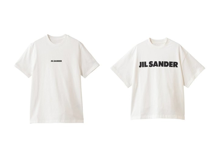 【洗練されたロゴデザインで日常を品よく引き上げる、ミニロゴと存在感ロゴが魅力の大人Tシャツ】JIL SANDER(ジル サンダー)の通販
 おすすめ人気トレンドファッション通販アイテム 人気、トレンドファッション・服の通販 founy(ファニー) ファッション Fashion レディースファッション Fashion for Women トップス・カットソー Cut & Sew Tops シャツ・ブラウス・オフィスカジュアル Elegant Blouses & Button-Ups ロングTシャツ・Tシャツ Longline T-Shirts & Tees カットソー・ベーシックTシャツ Cut-and-Sewn Tops / Stretch Tees & Basics 2026年 2026 ショート Short, Short Length シンプル Simple, Minimal スタンダード Standard, Basic スリーブ Sleeve, Long Sleeve / Short Sleeve エレガント 上品 Elegant 夏 Summer 春 Spring S/S・春夏 SS, Spring/Summer, Warm Season |ID:crp329100000226472
