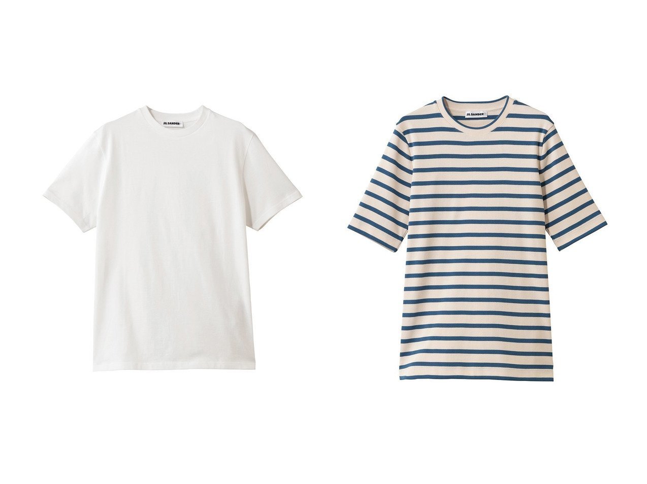 【上質なコットンと洗練シルエットで日常に寄り添う、無地とボーダーが揃うクルーネックショートスリーブTシャツ】JIL SANDER(ジル サンダー)の通販
 おすすめ人気トレンドファッション通販アイテム インテリア・キッズ・メンズ・レディースファッション・服の通販 founy(ファニー) 　ファッション　Fashion　レディースファッション　Fashion for Women　トップス・カットソー　Cut & Sew Tops　シャツ・ブラウス・オフィスカジュアル　Elegant Blouses & Button-Ups　ロングTシャツ・Tシャツ　Longline T-Shirts & Tees　カットソー・ベーシックTシャツ　Cut-and-Sewn Tops / Stretch Tees & Basics　2026年　2026　ショート　Short, Short Length　シンプル　Simple, Minimal　スリーブ　Sleeve, Long Sleeve / Short Sleeve　バランス　Balance, Style Balance　ベーシック　Basic, Essential　ボトム　Bottoms, Lower Wear　夏　Summer　春　Spring　S/S・春夏　SS, Spring/Summer, Warm Season　ブラック系　Black　|ID:crp329100000226473