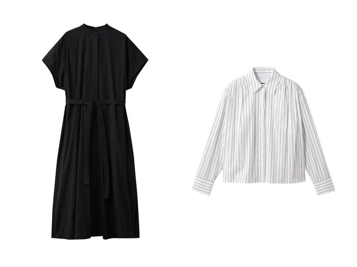 【ボリュームシルエットで着まわしを楽しめる洗練ドレスと、上質コットンでこなれ感を添えるロングスリーブシャツ】JIL SANDER(ジル サンダー)の通販
 おすすめ人気トレンドファッション通販アイテム 人気、トレンドファッション・服の通販 founy(ファニー) 　ファッション　Fashion　レディースファッション　Fashion for Women　ワンピース　Dresses　フォーマル・パーティードレス・結婚式用ドレス　Elegant & Casual Dresses　チュニック　Tunic Tops & Dresses　ベルト&ウエストマーク　Belts & Waist Accessories　トップス・カットソー　Cut & Sew Tops　シャツ・ブラウス・オフィスカジュアル　Elegant Blouses & Button-Ups　2026年　2026　スリット　Slit, Slit Detail　チュニック　Tunic, Long Top　ドレス　Dress, One-Piece　リボン　Ribbon, Bow　ロング　Long, Long-Length　夏　Summer　春　Spring　S/S・春夏　SS, Spring/Summer, Warm Season　|ID:crp329100000226475