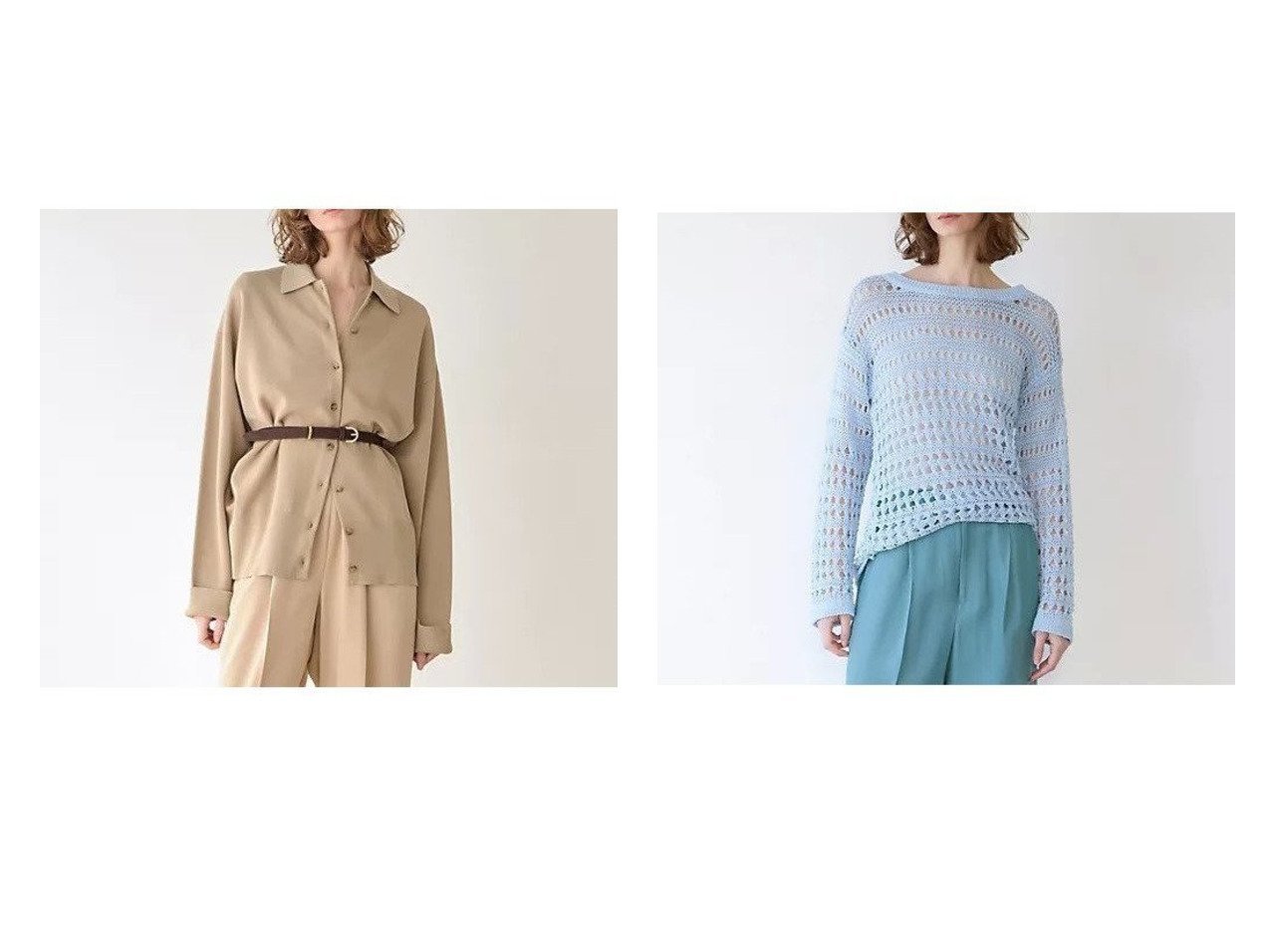 【盛夏まで心地よく着られるライトメッシュニットとスポンディッシュポロカーディガン 今のムードで楽しむ軽やかニットトップス】martinique(マルティニーク)の通販
 おすすめ人気トレンドファッション通販アイテム インテリア・キッズ・メンズ・レディースファッション・服の通販 founy(ファニー) 　ファッション　Fashion　レディースファッション　Fashion for Women　トップス・カットソー　Cut & Sew Tops　カーディガン・羽織り　Layered Style Cardigans　ニット　Knit Tops & Sweaters　おすすめ　Recommended / Our Picks　カーディガン　Cardigan, Knitwear　スリット　Slit, Slit Detail　フラット　Flat, Flat Shoes　シルク　Silk, 100% Silk　フレアースカート　Flared Skirt, A-Line Skirt　ペーパー　Paper, Kraft Paper　ルーズ　Loose, Oversized　夏　Summer　ベージュ系　Beige　|ID:crp329100000226481