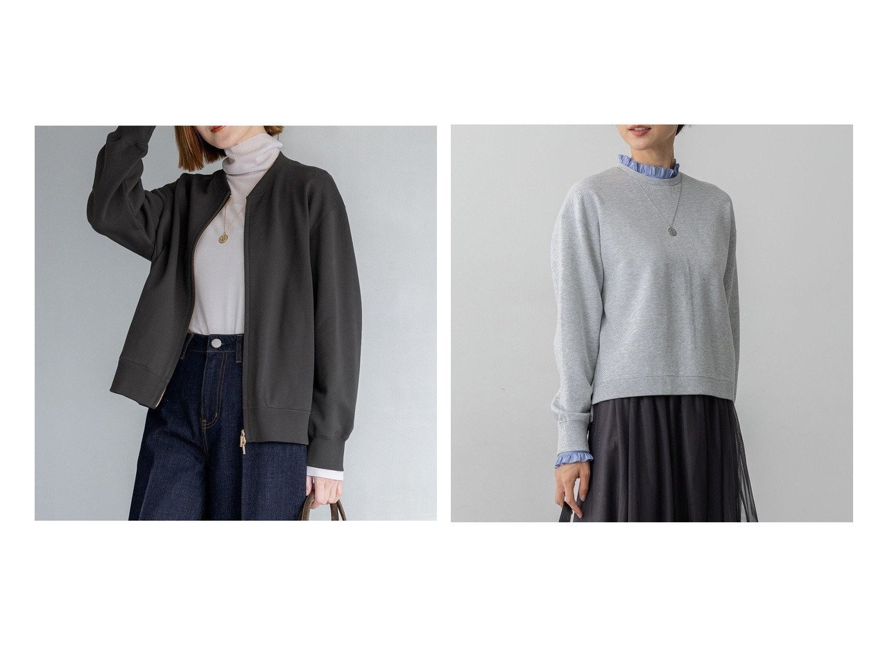 【盛夏まで心地よく着られるライトメッシュニットとスポンディッシュポロカーディガン 今のムードで楽しむ軽やかニットトップス】martinique(マルティニーク)の通販
 おすすめ人気トレンドファッション通販アイテム インテリア・キッズ・メンズ・レディースファッション・服の通販 founy(ファニー) 　ファッション　Fashion　レディースファッション　Fashion for Women　トップス・カットソー　Cut & Sew Tops　レディースパーカー・カジュアルフーディー　Casual Hoodies & Sweatshirts　スウェット・クルーネックトップス　Sweatshirts & Crewnecks / Relaxed Fit Sweat Tops　アウター　Coat / Outerwear Collection　レディースジャケット・軽アウター　Jackets　ブルゾンジャケット・スポーティアウター　Blouson Jackets　インナー　Innerwear　春　Spring　カフス　Cuff Design　クロップド　Cropped, Short Length　スウェット / スエット　Sweatshirt, Sweatwear　ストライプ　Stripe, Striped Pattern　なめらか　Smooth, Silky Texture　バランス　Balance, Style Balance　フリル　Frill, Ruffle　ブルゾン　Blouson, Bomber Jacket　ベーシック　Basic, Essential　ループ　Loop, Loop Knit　ワイド　Wide, Wide Fit　冬　Winter / This Winter　S/S・春夏　SS, Spring/Summer, Warm Season　夏　Summer　エレガント 上品　Elegant　ブルー系　Blue　グレー系　Gray　ホワイト系　White　|ID:crp329100000226483