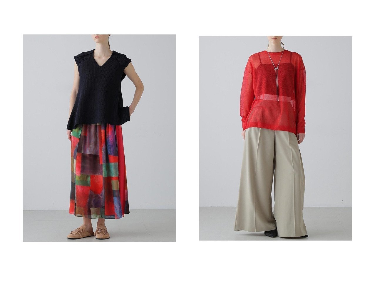 軽やかな編み地とバックデザインで表情を楽しむ エアリーなニットとシアー感トップス デイリーに映える一着 ADORE(アドーア)の通販
 おすすめ人気トレンドファッション通販アイテム インテリア・キッズ・メンズ・レディースファッション・服の通販 founy(ファニー) 　ファッション　Fashion　レディースファッション　Fashion for Women　トップス・カットソー　Cut & Sew Tops　ニット　Knit Tops & Sweaters　カジュアルプルオーバー・ニットトップス　Pullovers & Knit Tops / Casual Pullovers　インナー　Innerwear　ストレッチ　Stretch, Stretchy Fabric　フレア　Flare, Flared　新作・新入荷　New Arrivals / New In　畦　Ribbed Knit　シアー　Sheer, See-Through　ホワイト系　White　ブルー系　Blue　ブラック系　Black　オレンジ系　Orange　|ID:crp329100000226495