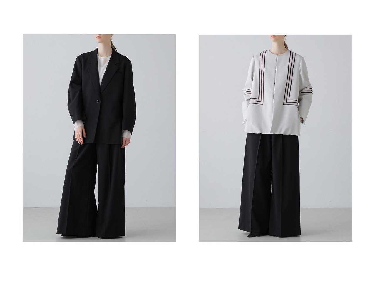 ドライな着心地と印象的なラインで洗練をまとう テーラードとエンブロイダリーのジャケット 端正さと軽やかさを備えたデザイン ADORE(アドーア)の通販
 おすすめ人気トレンドファッション通販アイテム インテリア・キッズ・メンズ・レディースファッション・服の通販 founy(ファニー) 　ファッション　Fashion　レディースファッション　Fashion for Women　アウター　Coat / Outerwear Collection　レディースジャケット・軽アウター　Jackets　おすすめ　Recommended / Our Picks　ジャケット　Jacket, Outerwear　ストレッチ　Stretch, Stretchy Fabric　セットアップ　Set-Up, Coordinated Outfit　リラックス　Relax, Relaxed Fit　新作・新入荷　New Arrivals / New In　ブラック系　Black　グレー系　Gray　|ID:crp329100000226496