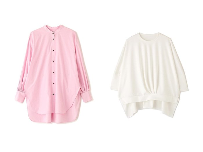 クリーンな佇まいと立体感で着こなしが整う ブラウスとジャージーカットソー 日常に映える上品デザイン ADORE(アドーア)の通販
 おすすめ人気トレンドファッション通販アイテム インテリア・キッズ・メンズ・レディースファッション・服の通販 founy(ファニー) https://founy.com/ ファッション Fashion レディースファッション Fashion for Women トップス・カットソー Cut & Sew Tops シャツ・ブラウス・オフィスカジュアル Elegant Blouses & Button-Ups ロングTシャツ・Tシャツ Longline T-Shirts & Tees カットソー・ベーシックTシャツ Cut-and-Sewn Tops / Stretch Tees & Basics スリーブ Sleeve, Long Sleeve / Short Sleeve ブロード Broadcloth, Fine Cotton ロング Long, Long-Length 新作・新入荷 New Arrivals / New In |ID:crp329100000226498