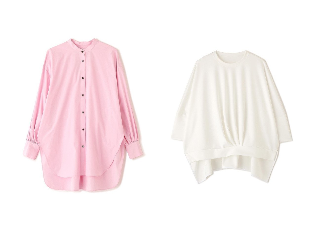 クリーンな佇まいと立体感で着こなしが整う ブラウスとジャージーカットソー 日常に映える上品デザイン ADORE(アドーア)の通販
 おすすめ人気トレンドファッション通販アイテム インテリア・キッズ・メンズ・レディースファッション・服の通販 founy(ファニー) 　ファッション　Fashion　レディースファッション　Fashion for Women　トップス・カットソー　Cut & Sew Tops　シャツ・ブラウス・オフィスカジュアル　Elegant Blouses & Button-Ups　ロングTシャツ・Tシャツ　Longline T-Shirts & Tees　カットソー・ベーシックTシャツ　Cut-and-Sewn Tops / Stretch Tees & Basics　スリーブ　Sleeve, Long Sleeve / Short Sleeve　ブロード　Broadcloth, Fine Cotton　ロング　Long, Long-Length　新作・新入荷　New Arrivals / New In　レッド系　Red　ブルー系　Blue　|ID:crp329100000226498