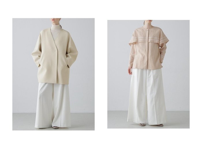 刺しゅうラインが映える軽やかなブラウスとフォルムで魅せるノーカラージャケット 素材感が際立つ洗練デザイン ADORE(アドーア)の通販
 おすすめ人気トレンドファッション通販アイテム 人気、トレンドファッション・服の通販 founy(ファニー) ファッション Fashion レディースファッション Fashion for Women アウター Coat / Outerwear Collection レディースジャケット・軽アウター Jackets トップス・カットソー Cut & Sew Tops シャツ・ブラウス・オフィスカジュアル Elegant Blouses & Button-Ups ジャケット Jacket, Outerwear ハーフ Half, Half-Length フォルム Silhouette, Form ボンディング Bonding, Bonded Fabric 新作・新入荷 New Arrivals / New In |ID:crp329100000226500