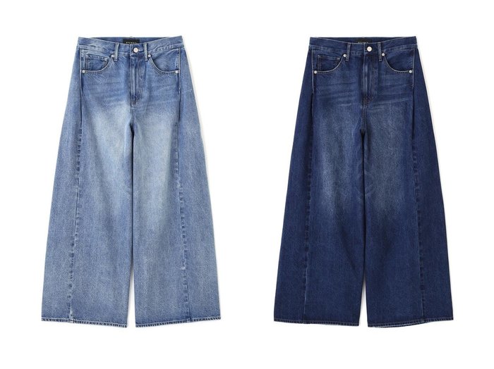 【hueLe Museum/ヒューエルミュージアム】の【STUMBLY】Side Panel Denim おすすめ人気トレンドファッション通販アイテム 人気、トレンドファッション・服の通販 founy(ファニー) ファッション Fashion レディースファッション Fashion for Women パンツ Pants & Trousers デニムパンツ・ジーンズ・美脚デニム Denim Jeans & Pants デニム Denim, Jeans Material フレア Flare, Flared ベーシック Basic, Essential ポケット Pocket, Pocket Detail エレガント 上品 Elegant 新作・新入荷 New Arrivals / New In |ID:crp329100000226508