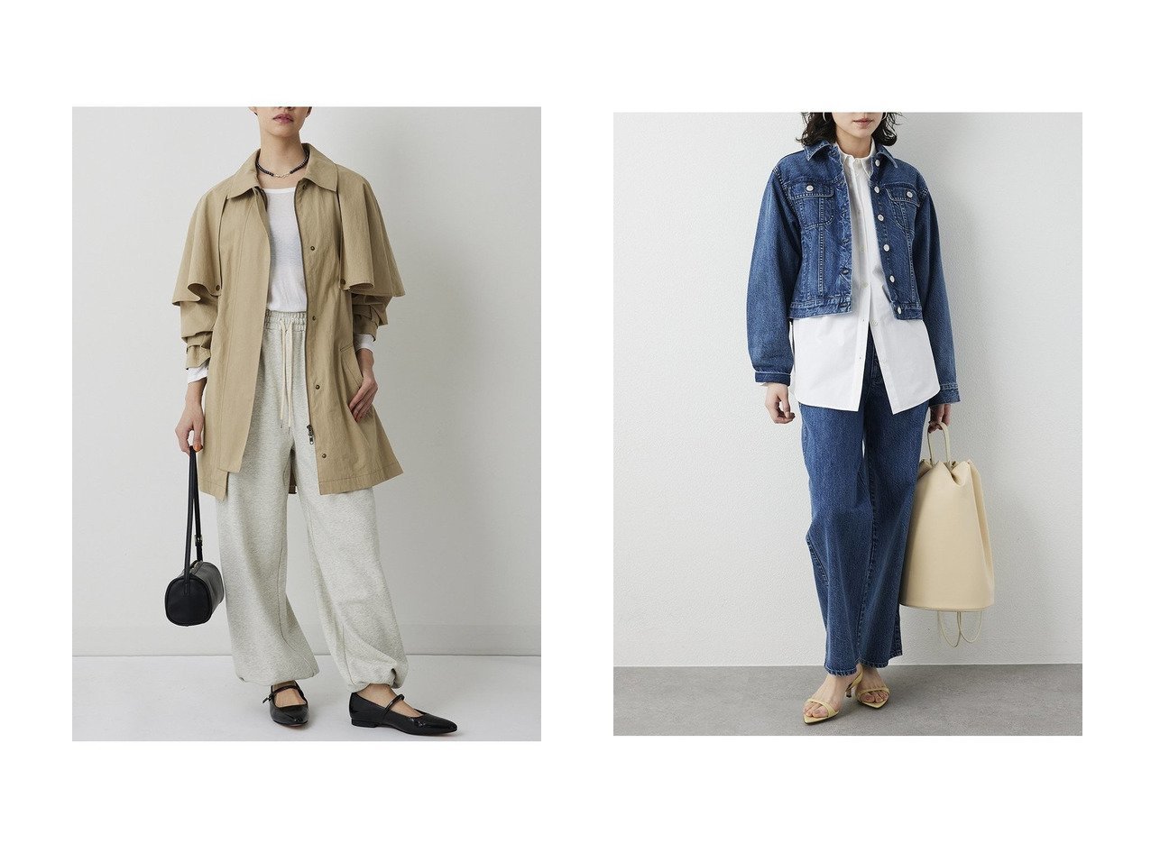 【デニムベイカーパンツとバルーンスウェットパンツで楽しむ きれいめにも馴染む大人のカジュアルボトム】Whim Gazette(ウィムガゼット)の通販
 おすすめ人気トレンドファッション通販アイテム インテリア・キッズ・メンズ・レディースファッション・服の通販 founy(ファニー) 　ファッション　Fashion　レディースファッション　Fashion for Women　パンツ　Pants & Trousers　デニムパンツ・ジーンズ・美脚デニム　Denim Jeans & Pants　2026年　2026　おすすめ　Recommended / Our Picks　ジャケット　Jacket, Outerwear　スマート　Smart, Elegant　バルーン　Balloon, Balloon Silhouette　リラックス　Relax, Relaxed Fit　夏　Summer　春　Spring　S/S・春夏　SS, Spring/Summer, Warm Season　イエロー系　Yellow　ブラック系　Black　グレー系　Gray　ブルー系　Blue　|ID:crp329100000226517