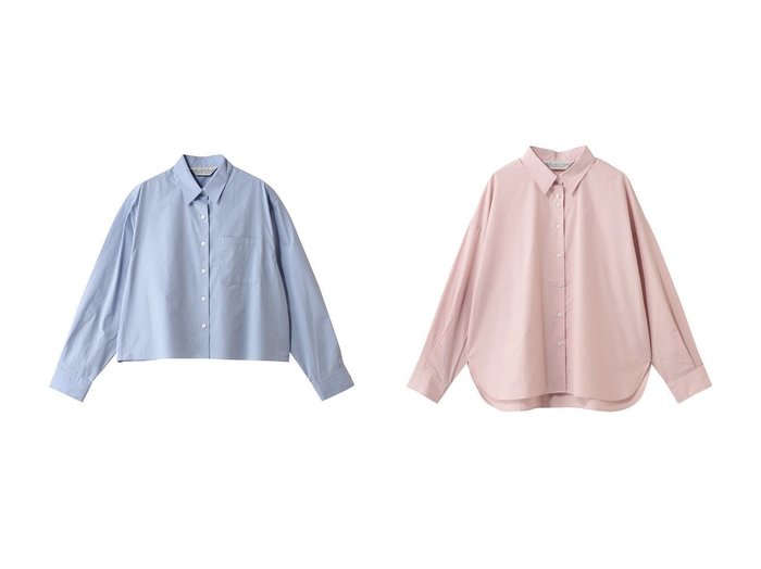 【クロップド丈とベーシックシルエットで着まわす 柔らかなコットン素材のレギュラーカラーシャツ】MidiUmi(ミディウミ)の通販
 おすすめ人気トレンドファッション通販アイテム 人気、トレンドファッション・服の通販 founy(ファニー) ファッション Fashion レディースファッション Fashion for Women トップス・カットソー Cut & Sew Tops シャツ・ブラウス・オフィスカジュアル Elegant Blouses & Button-Ups ロングTシャツ・Tシャツ Longline T-Shirts & Tees クロップド Cropped, Short Length シンプル Simple, Minimal スリーブ Sleeve, Long Sleeve / Short Sleeve トレンド Trend, Trending Now ロング Long, Long-Length 新作・新入荷 New Arrivals / New In 春 Spring ジャケット Jacket, Outerwear レギュラー Regular, Standard Fit |ID:crp329100000226522