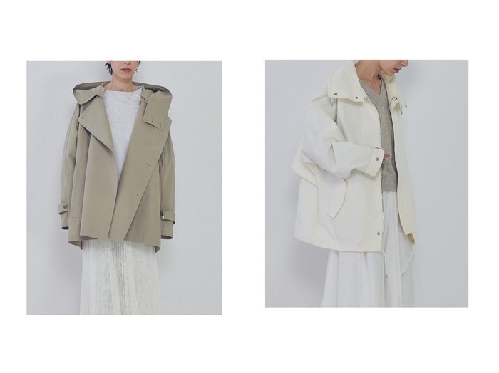 【ヴィンテージ感が映える主役デニムスカートとリラックス感のあるドルマンデニムジャケット】1er Arrondissement(プルミエ アロンディスモン)の通販
 おすすめ人気トレンドファッション通販アイテム 人気、トレンドファッション・服の通販 founy(ファニー) ファッション Fashion レディースファッション Fashion for Women アウター Coat / Outerwear Collection コート・ロングコート・ピーコート Long Coats, Peacoats & More トレンチコート / 春秋の定番アウター Trench Coats レディースジャケット・軽アウター Jackets ブルゾンジャケット・スポーティアウター Blouson Jackets 2026年 2026 ショート Short, Short Length タフタ Taffeta, Structured Fabric トレンチ Trench, Trench Coat ドローストリング Drawstring, Pull Cord 別注 Limited Edition, Custom Order 夏 Summer 定番 Standard, Basic Item 春 Spring S/S・春夏 SS, Spring/Summer, Warm Season |ID:crp329100000226528