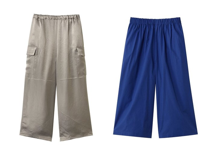 【mizuiro ind/ミズイロ インド】のsatin cargo PT パンツ&wide half PT パンツ おすすめ人気トレンドファッション通販アイテム 人気、トレンドファッション・服の通販 founy(ファニー) ファッション Fashion レディースファッション Fashion for Women パンツ Pants & Trousers ショートパンツ・ハーフパンツ High-Waisted & Relaxed Shorts 2026年 2026 カーゴパンツ Cargo Pants, Utility Pants サテン Satin, Glossy Fabric シューズ Shoes, Footwear フラット Flat, Flat Shoes リラックス Relax, Relaxed Fit ワイド Wide, Wide Fit エレガント 上品 Elegant 夏 Summer 春 Spring S/S・春夏 SS, Spring/Summer, Warm Season |ID:crp329100000226544