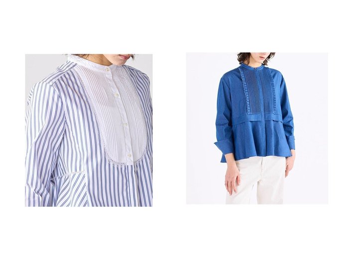 【MARILYN MOON/マリリンムーン】のタックフリル フレアシャツ&【SOI-MeME】ピンタックブザムエンブロイダリーブラウス おすすめ人気トレンドファッション通販アイテム 人気、トレンドファッション・服の通販 founy(ファニー) ファッション Fashion レディースファッション Fashion for Women トップス・カットソー Cut & Sew Tops シャツ・ブラウス・オフィスカジュアル Elegant Blouses & Button-Ups 2026年 2026 スカラップ Scallop, Scalloped Edge スリーブ Sleeve, Long Sleeve / Short Sleeve ダブル Double, Double-Breasted フレア Flare, Flared モダン Modern, Contemporary ラグジュアリー Luxury, Elegant ロング Long, Long-Length 夏 Summer 春 Spring S/S・春夏 SS, Spring/Summer, Warm Season 透かし Cut-Out, Lacework カーディガン Cardigan, Knitwear ジャケット Jacket, Outerwear チェック Check, Plaid, Tartan バランス Balance, Style Balance フリル Frill, Ruffle ボトム Bottoms, Lower Wear 台形 A-Line, Trapezoid Shape |ID:crp329100000226549