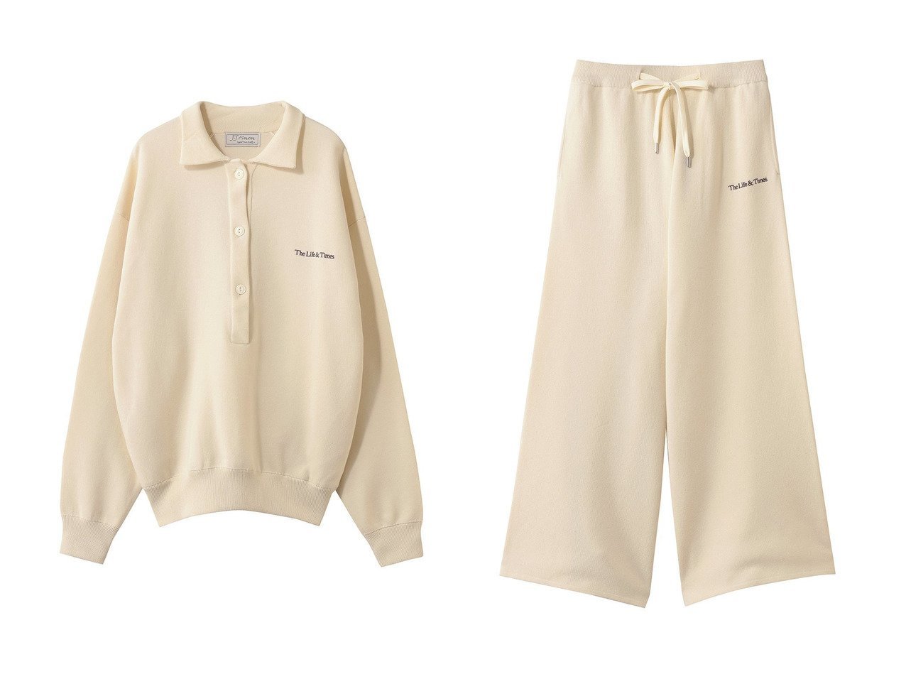 【なめらかな穿き心地のニットワイドパンツとリラクシーな気品を纏うスキッパーポロプルオーバーで大人の余裕ある装い】heliopole(エリオポール)の通販
 おすすめ人気トレンドファッション通販アイテム インテリア・キッズ・メンズ・レディースファッション・服の通販 founy(ファニー) 　ファッション　Fashion　レディースファッション　Fashion for Women　トップス・カットソー　Cut & Sew Tops　シャツ・ブラウス・オフィスカジュアル　Elegant Blouses & Button-Ups　ロングTシャツ・Tシャツ　Longline T-Shirts & Tees　カジュアルプルオーバー・ニットトップス　Pullovers & Knit Tops / Casual Pullovers　カットソー・ベーシックTシャツ　Cut-and-Sewn Tops / Stretch Tees & Basics　パンツ　Pants & Trousers　2026年　2026　スキッパー　Skipper, Open Collar　スリーブ　Sleeve, Long Sleeve / Short Sleeve　ロング　Long, Long-Length　エレガント 上品　Elegant　夏　Summer　春　Spring　S/S・春夏　SS, Spring/Summer, Warm Season　イエロー系　Yellow　ブラウン系　Brown　|ID:crp329100000226552