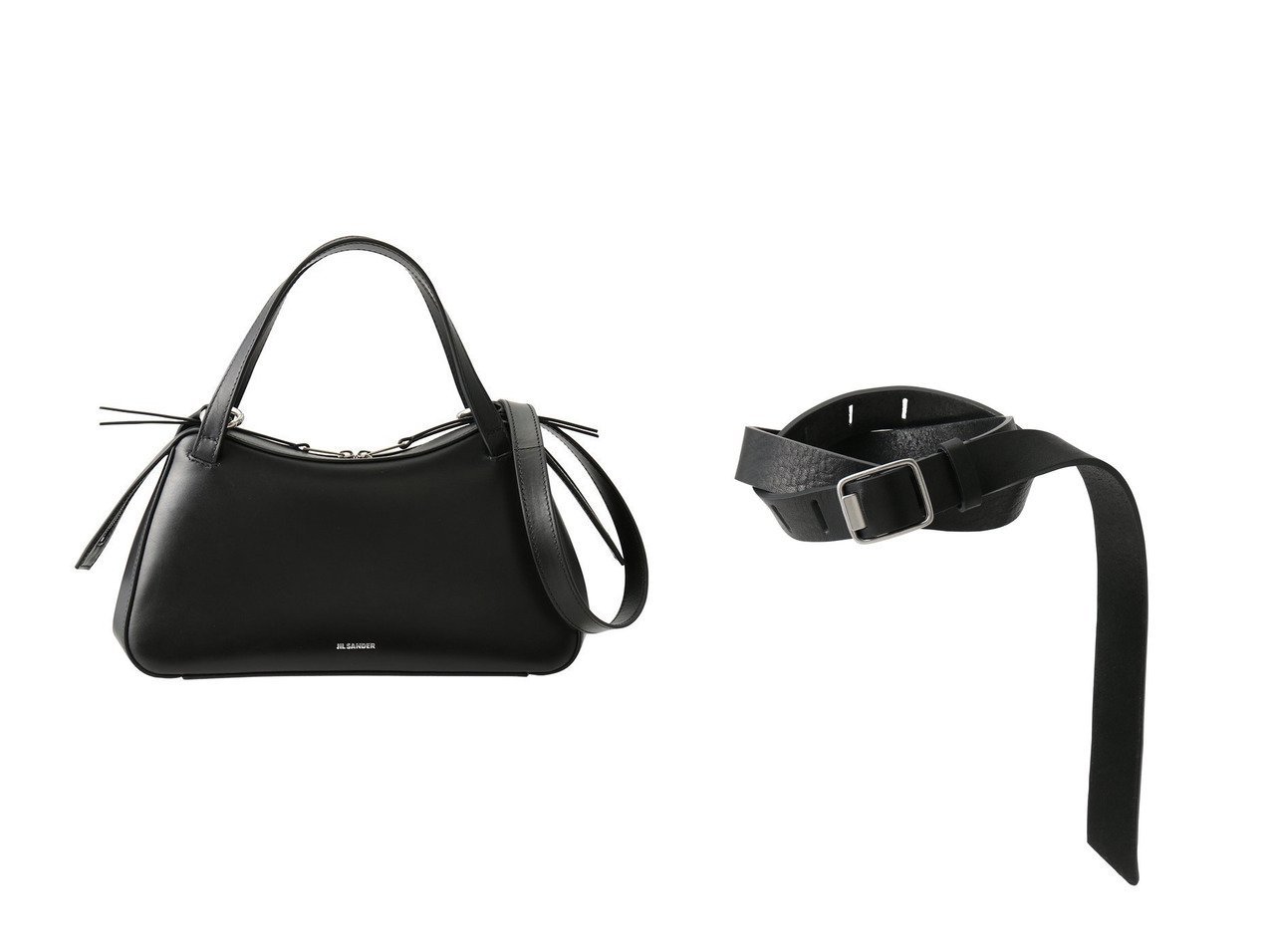 【上質なワイドレザーベルトと丸みのあるフォルムが映えるクロスボディバッグで装いを引き締める】YOKE JIL SANDER(ヨーク ジル サンダー)の通販
 おすすめ人気トレンドファッション通販アイテム インテリア・キッズ・メンズ・レディースファッション・服の通販 founy(ファニー) 　ファッション　Fashion　レディースファッション　Fashion for Women　バッグ　Bags　ポーチ&ミニバッグ　Pouches & Mini Bags　ベルト&ウエストマーク　Belts & Waist Accessories　2026年　2026　フォルム　Silhouette, Form　夏　Summer　定番　Standard, Basic Item　春　Spring　S/S・春夏　SS, Spring/Summer, Warm Season　ブラック系　Black　|ID:crp329100000226556