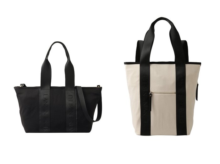 【ロゴテープが上品に映える2wayリュックとワイドトートでオンオフに寄り添う実用的なバッグ】LANVIN en Bleu(ランバン オン ブルー)の通販
 おすすめ人気トレンドファッション通販アイテム 人気、トレンドファッション・服の通販 founy(ファニー) ファッション Fashion レディースファッション Fashion for Women バッグ Bags 2026年 2026 おすすめ Recommended / Our Picks ショルダー Shoulder, Shoulder Strap シンプル Simple, Minimal ジップ Zip, Zipper ワイド Wide, Wide Fit エレガント 上品 Elegant 夏 Summer 春 Spring S/S・春夏 SS, Spring/Summer, Warm Season ビジネス 仕事 通勤 Business / Work / Commuting リュック Backpack, Rucksack 旅行 Travel |ID:crp329100000226562