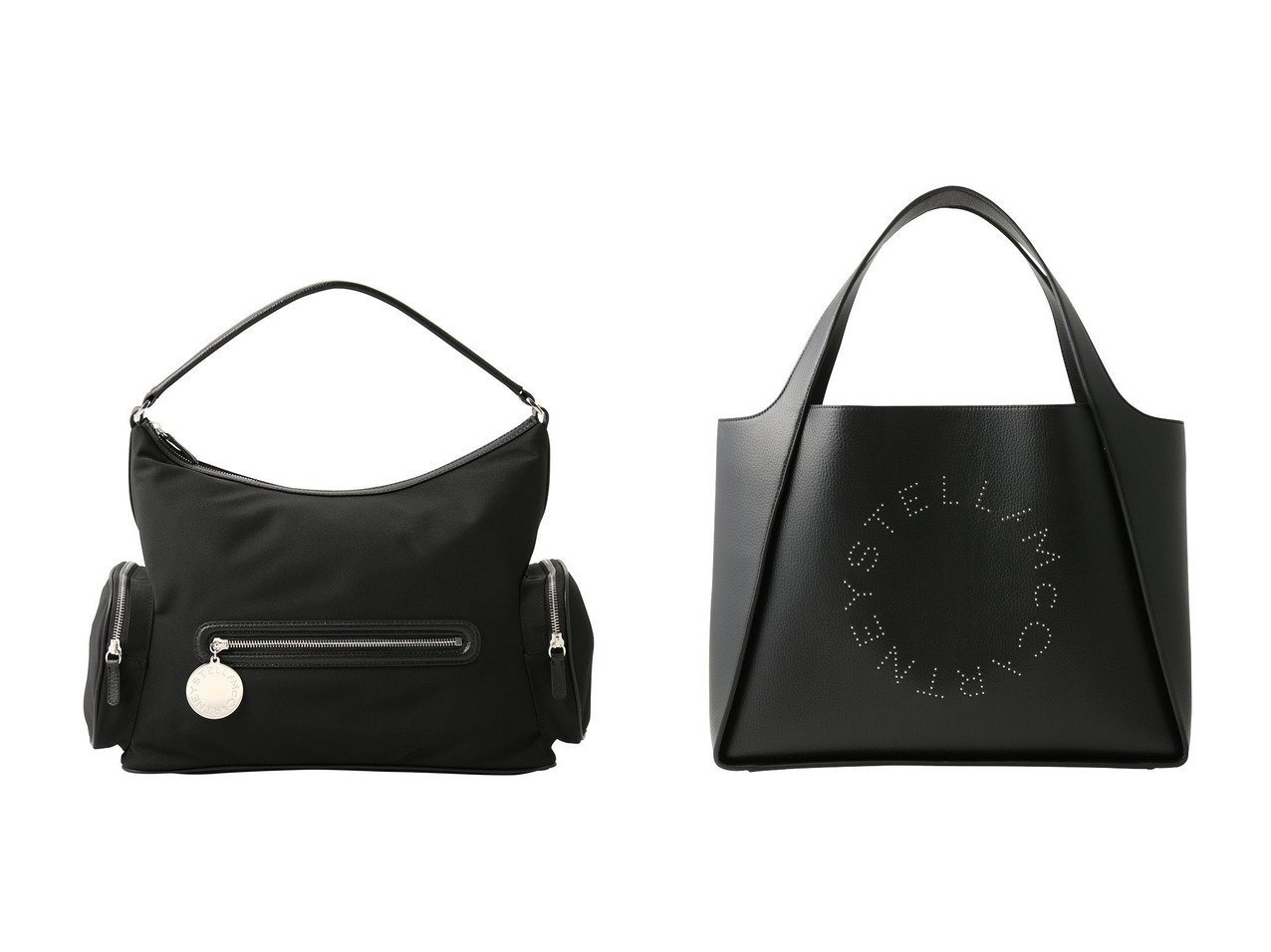 【スポーティさと洗練を併せ持つナイロンショルダーバッグとスタッズが映える大容量トートバッグで大人の日常に寄り添う】STELLA McCARTNEY(ステラ マッカートニー)の通販
 おすすめ人気トレンドファッション通販アイテム インテリア・キッズ・メンズ・レディースファッション・服の通販 founy(ファニー) 　ファッション　Fashion　レディースファッション　Fashion for Women　バッグ　Bags　2026年　2026　ショルダー　Shoulder, Shoulder Strap　スタイリッシュ　Stylish, Fashionable　スポーティ　Sporty, Casual Athletic　チャーム　Charm, Pendant　ポケット　Pocket, Pocket Detail　夏　Summer　春　Spring　S/S・春夏　SS, Spring/Summer, Warm Season　ブラック系　Black　|ID:crp329100000226566