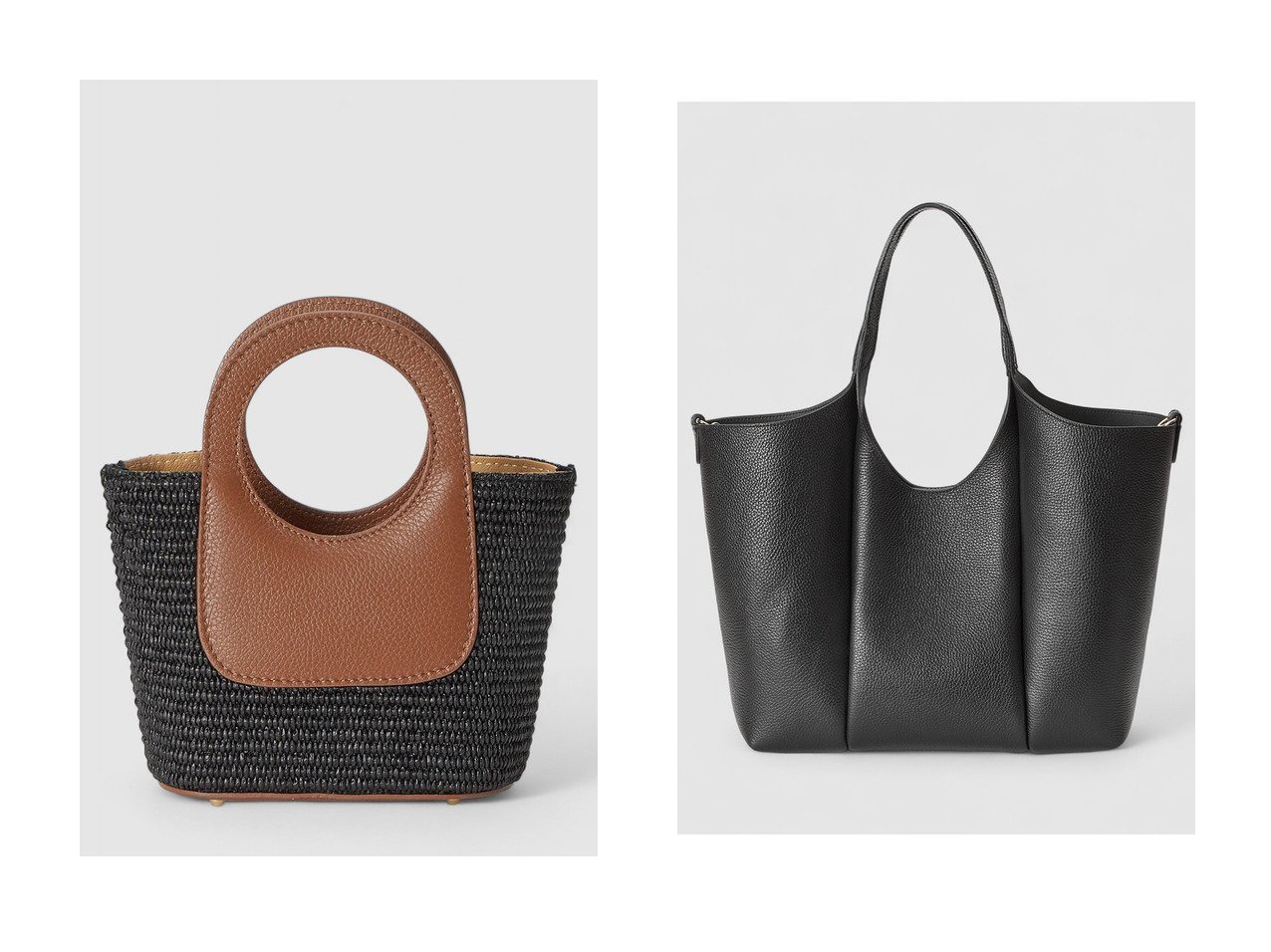 【春夏らしい軽やかさを添えるラフィアミニハンドバッグと表情を変えて使える上質レザーショルダートートバッグ】ANAYI(アナイ)の通販
 おすすめ人気トレンドファッション通販アイテム インテリア・キッズ・メンズ・レディースファッション・服の通販 founy(ファニー) 　ファッション　Fashion　レディースファッション　Fashion for Women　バッグ　Bags　2026年　2026　夏　Summer　巾着　Drawstring Bag, Kinchaku　春　Spring　S/S・春夏　SS, Spring/Summer, Warm Season　ポーチ　Pouch, Small Case　ビジネス 仕事 通勤　Business / Work / Commuting　ブルー系　Blue　ブラウン系　Brown　ベージュ系　Beige　レッド系　Red　グレー系　Gray　ブラック系　Black　|ID:crp329100000226585