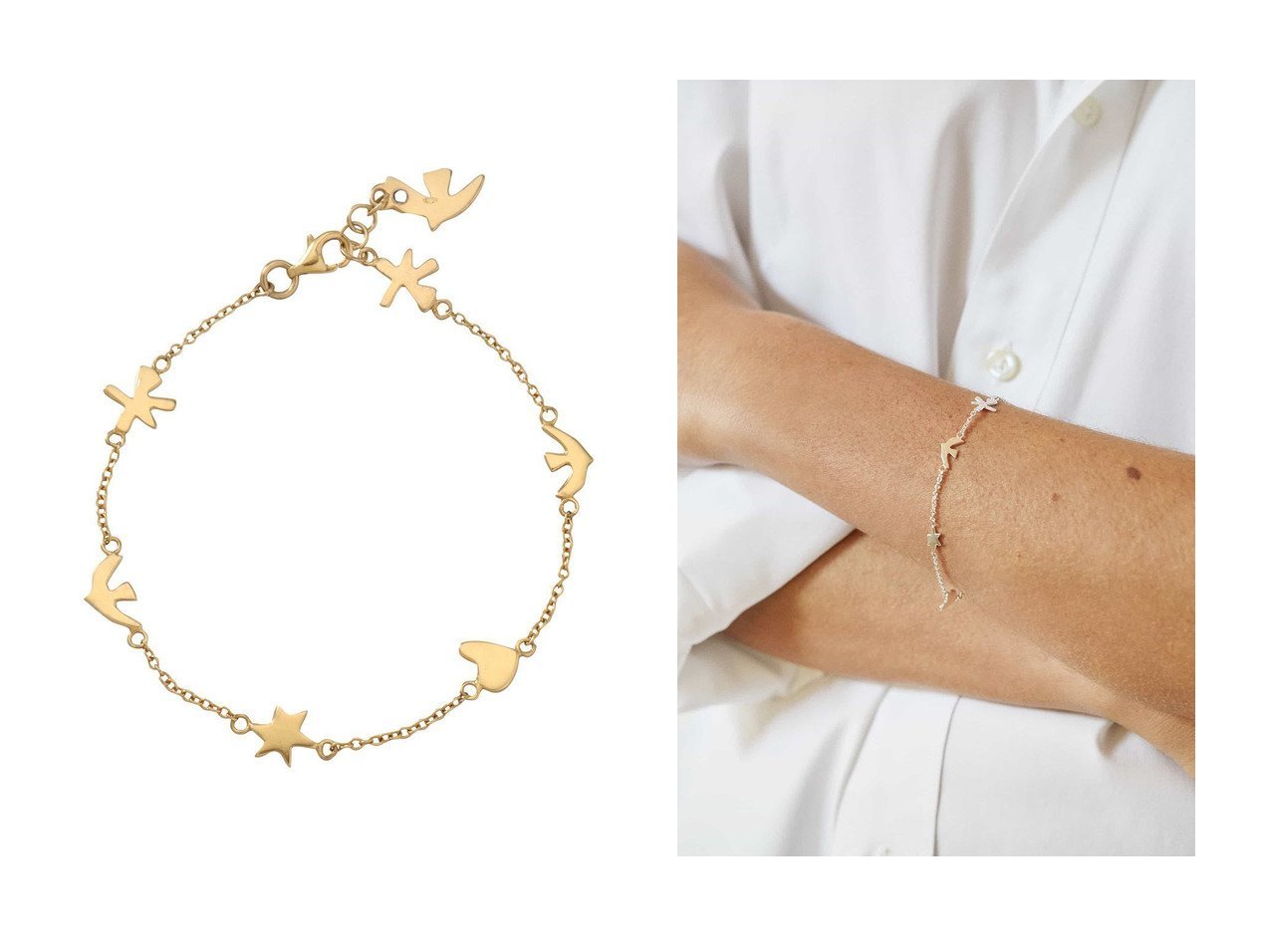 【上質なゴールドの輝きと星型モチーフが知的な印象を添える華奢なブレスレットで日常に寄り添う装い】CECILE ET JEANNE(セシル エ ジャンヌ)の通販
 おすすめ人気トレンドファッション通販アイテム インテリア・キッズ・メンズ・レディースファッション・服の通販 founy(ファニー) 　ファッション　Fashion　レディースファッション　Fashion for Women　ジュエリー　Jewelry　チェーン＆カフブレスレット　Cuff & Chain Bracelets　バングル・カフブレスレット　Bangles & Cuff Bracelets　なめらか　Smooth, Silky Texture　コスチューム　Costume, Outfit　シルバー　Silver, Metallic Silver　ジュエリー　Jewelry, Accessories　フィット　Fit, Slim Fit　ブレスレット　Bracelet, Wristband　モチーフ　Motif, Design Theme　新作・新入荷　New Arrivals / New In　シルバー系　Silver　|ID:crp329100000226595