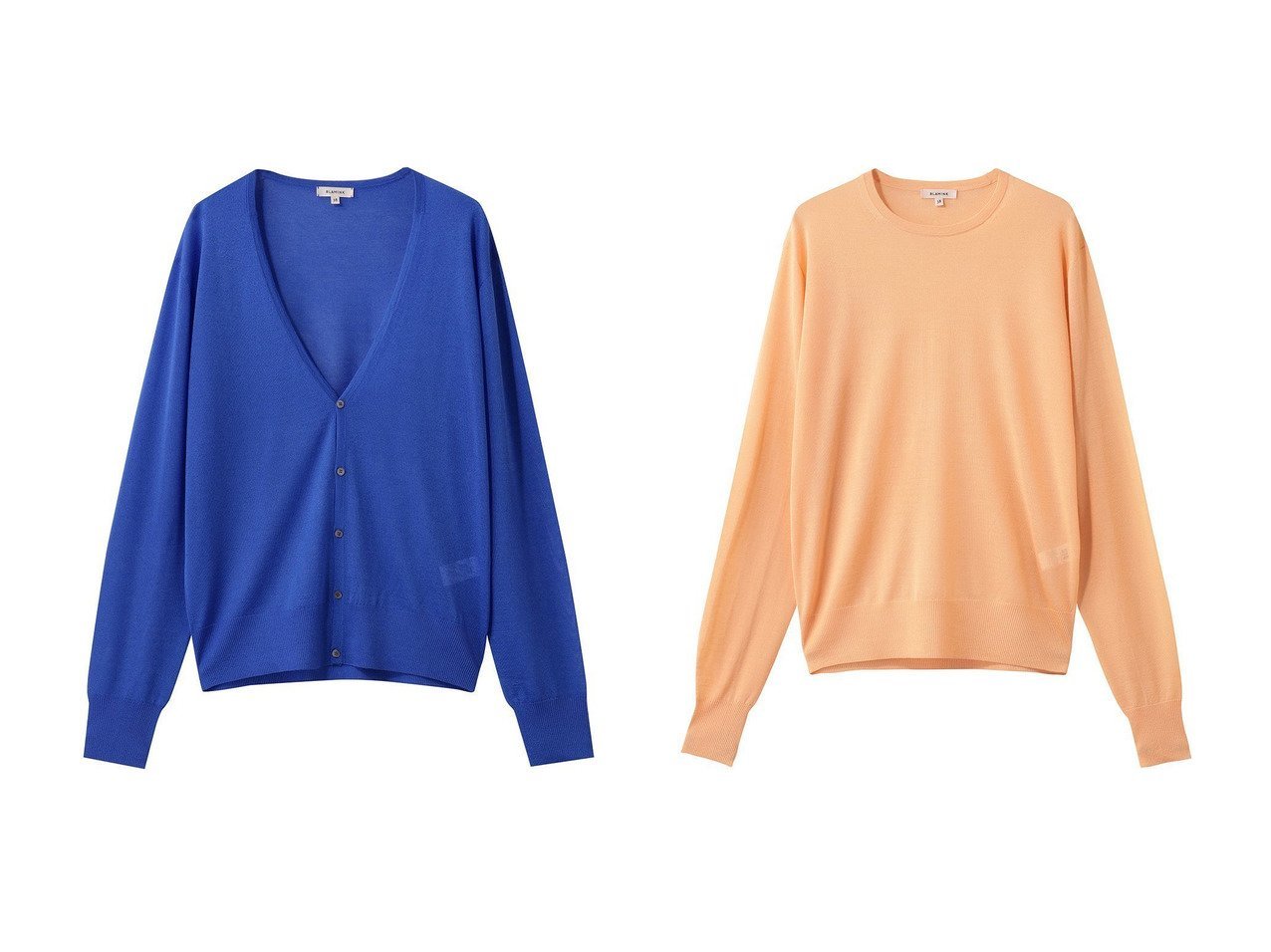 【18ゲージが描く透明感と上品さ カシミヤシルクのVネックカーディガンとクルーネックニット】BLAMINK(ブラミンク)の通販
 おすすめ人気トレンドファッション通販アイテム インテリア・キッズ・メンズ・レディースファッション・服の通販 founy(ファニー) 　ファッション　Fashion　レディースファッション　Fashion for Women　トップス・カットソー　Cut & Sew Tops　ニット　Knit Tops & Sweaters　カジュアルプルオーバー・ニットトップス　Pullovers & Knit Tops / Casual Pullovers　カーディガン・羽織り　Layered Style Cardigans　Vネックトップス　V-Neck Tops / V-Cut Neckline Shirts　2026年　2026　シンプル　Simple, Minimal　夏　Summer　春　Spring　S/S・春夏　SS, Spring/Summer, Warm Season　ベージュ系　Beige　|ID:crp329100000226597