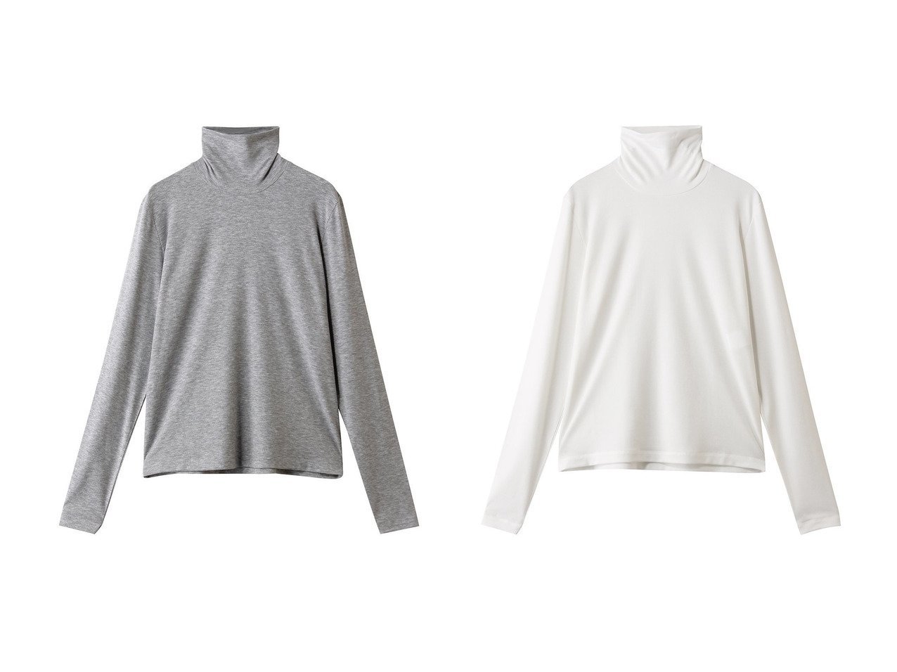 【しなやかな素材感で着まわしやすい リヨセル素材のタートルネックプルオーバー】DEPAREILLE(デパリエ)の通販
 おすすめ人気トレンドファッション通販アイテム インテリア・キッズ・メンズ・レディースファッション・服の通販 founy(ファニー) 　ファッション　Fashion　レディースファッション　Fashion for Women　トップス・カットソー　Cut & Sew Tops　シャツ・ブラウス・オフィスカジュアル　Elegant Blouses & Button-Ups　ロングTシャツ・Tシャツ　Longline T-Shirts & Tees　カットソー・ベーシックTシャツ　Cut-and-Sewn Tops / Stretch Tees & Basics　2026年　2026　スリーブ　Sleeve, Long Sleeve / Short Sleeve　タートルネック　Turtleneck, High Neck　ロング　Long, Long-Length　夏　Summer　定番　Standard, Basic Item　春　Spring　S/S・春夏　SS, Spring/Summer, Warm Season　ホワイト系　White　グレー系　Gray　ブラック系　Black　|ID:crp329100000226615