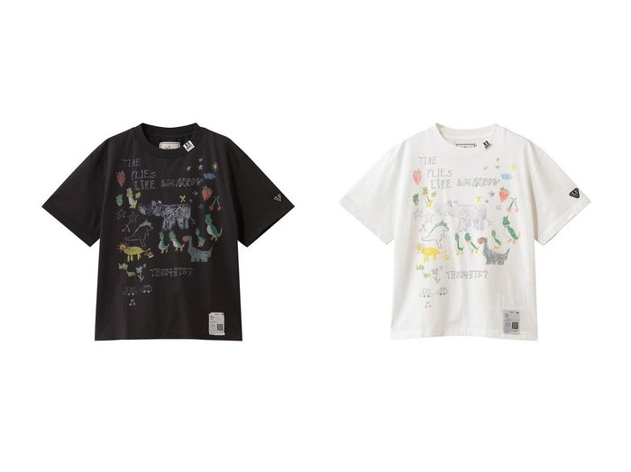 【Maison MIHARA YASUHIRO/メゾン ミハラヤスヒロ】の【Maison MIHARA YASUHIRO】KIDS DOODLE Tシャツ おすすめ人気トレンドファッション通販アイテム 人気、トレンドファッション・服の通販 founy(ファニー) ファッション Fashion レディースファッション Fashion for Women トップス・カットソー Cut & Sew Tops シャツ・ブラウス・オフィスカジュアル Elegant Blouses & Button-Ups ロングTシャツ・Tシャツ Longline T-Shirts & Tees カットソー・ベーシックTシャツ Cut-and-Sewn Tops / Stretch Tees & Basics 2026年 2026 インナー Innerwear ショート Short, Short Length スリーブ Sleeve, Long Sleeve / Short Sleeve ダメージ Distressed, Destroyed 夏 Summer 春 Spring S/S・春夏 SS, Spring/Summer, Warm Season |ID:crp329100000226616