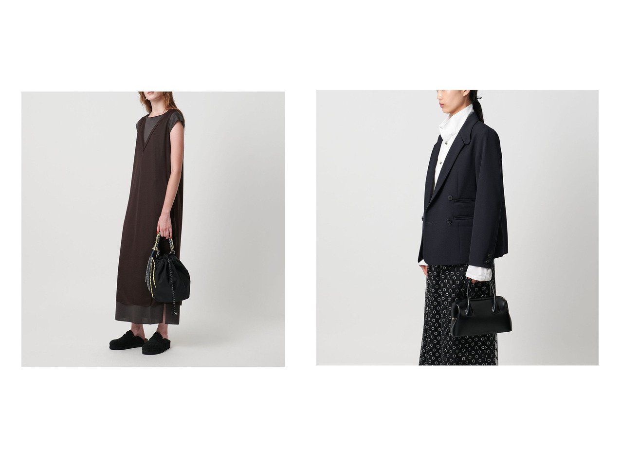 【クラシックな佇まいと軽やかな実用性を備えた、トップハンドルと巾着型で楽しむ2WAYバッグ】UNITED ARROWS(ユナイテッドアローズ)の通販
 おすすめ人気トレンドファッション通販アイテム インテリア・キッズ・メンズ・レディースファッション・服の通販 founy(ファニー) 　ファッション　Fashion　レディースファッション　Fashion for Women　バッグ　Bags　スタンダード　Standard, Basic　フリンジ　Fringe, Tassel　巾着　Drawstring Bag, Kinchaku　クラシック　Classic, Timeless Style　人気　Popular, Best Seller　フォルム　Silhouette, Form　ラップ　Wrap, Wrap Design　ブラック系　Black　グレー系　Gray　ホワイト系　White　ブラウン系　Brown　|ID:crp329100000226642