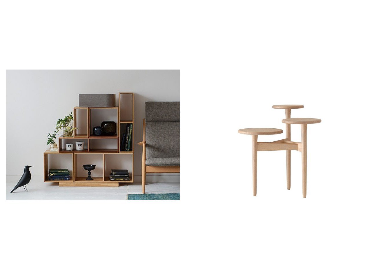 【無垢材の豊かな表情を生かした自由な収納と、段違いの天板が映えるサイドテーブル】NISSHIN MOKKOU(日進木工)の通販
 おすすめ人気トレンドファッション通販アイテム インテリア・キッズ・メンズ・レディースファッション・服の通販 founy(ファニー) 　デスク　Desk, Work Desk　ボックス　Boxy, Box Shape　送料無料　Free Shipping　テーブル　Table, Dining Table　ホーム・キャンプ・アウトドア・お取り寄せ　Home Living / Home & Lifestyle / Camping Gear / Outdoor Camping　家具・インテリア　Home Furniture & Interior. Stylish & Functional Living Spaces　収納家具・キャビネット　Storage Furniture　シェルフ・オープンラック・収納棚　Open Shelf Rack　ホーム・キャンプ・アウトドア・お取り寄せ　Home Living / Home & Lifestyle / Camping Gear / Outdoor Camping　家具・インテリア　Home Furniture & Interior. Stylish & Functional Living Spaces　テーブル　Dining, Coffee & Side Tables　サイドテーブル・ナイトテーブル　Side & End Tables　ブラック系　Black　シルバー系　Silver　|ID:crp329100000226651