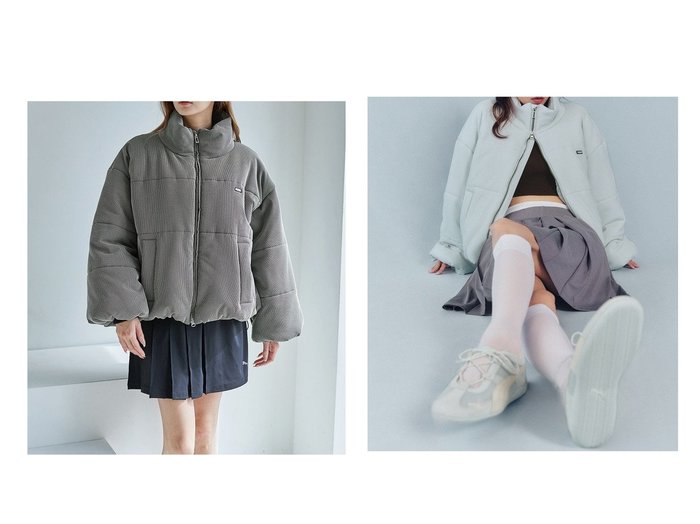 【プーマとのコラボレーションで生まれたワッフル調素材の中綿ショートブルゾン 大人スポーティに映えるスタンドカラー】SNIDEL(スナイデル)の通販
 おすすめ人気トレンドファッション通販アイテム 人気、トレンドファッション・服の通販 founy(ファニー) ファッション Fashion レディースファッション Fashion for Women アウター Coat / Outerwear Collection ブルゾンジャケット・スポーティアウター Blouson Jackets コラボ Collaboration, Collab コレクション Collection, Seasonal Line ショート Short, Short Length スタンド Stand Collar, Upright Stand ストレート Straight, Straight Cut スペシャル Special, Limited Edition スポーツ Sports, Activewear スポーティ Sporty, Casual Athletic スマート Smart, Elegant タイトスカート Pencil Skirt, Tight Skirt ドローストリング Drawstring, Pull Cord ブルゾン Blouson, Bomber Jacket ポケット Pocket, Pocket Detail 防寒 Cold Protection, Winter-Ready ワッフル Waffle, Waffle Knit おすすめ Recommended / Our Picks |ID:crp329100000226659